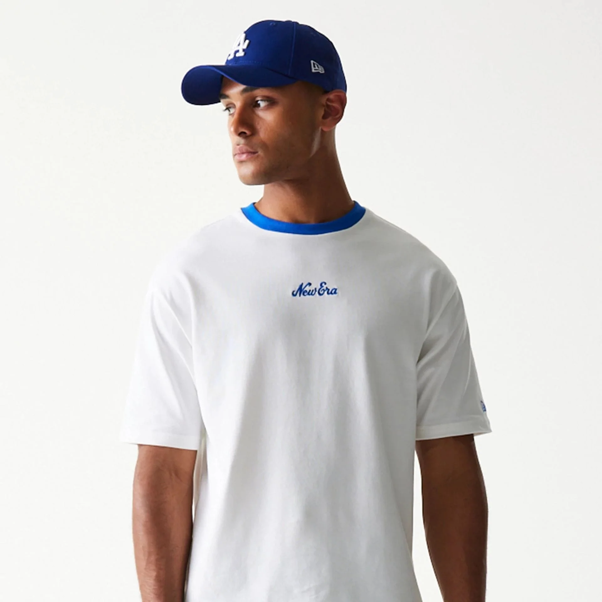 New Era Script White Oversized T-Shirt - Image 8
