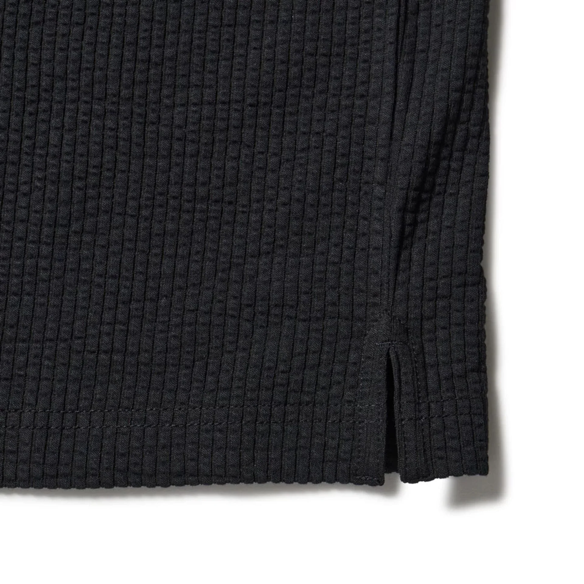 New Era Seersucker Black Polo T-Shirt - Image 5