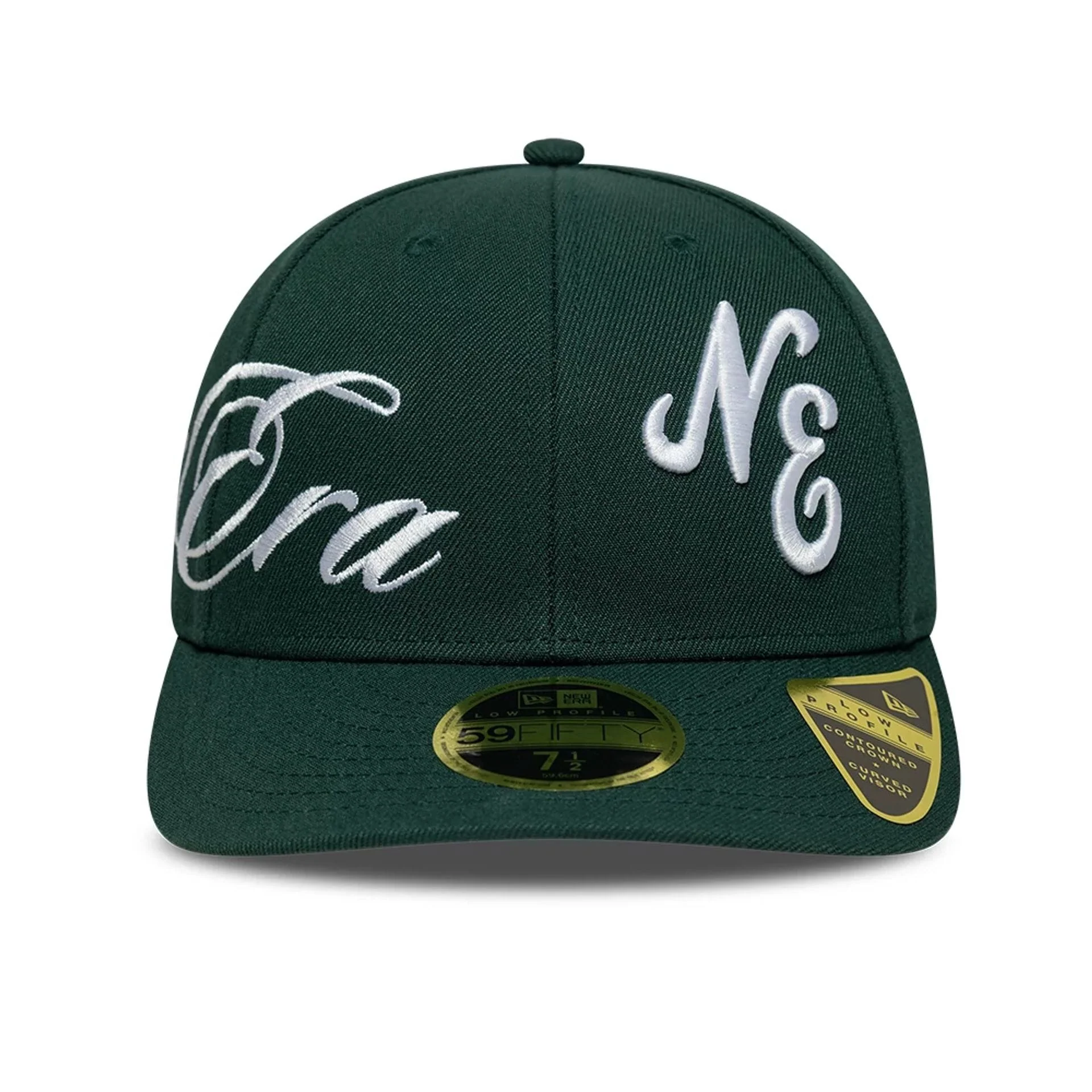 New Era Side Script Dark Green Low Profile 59FIFTY Fitted Cap - Image 3