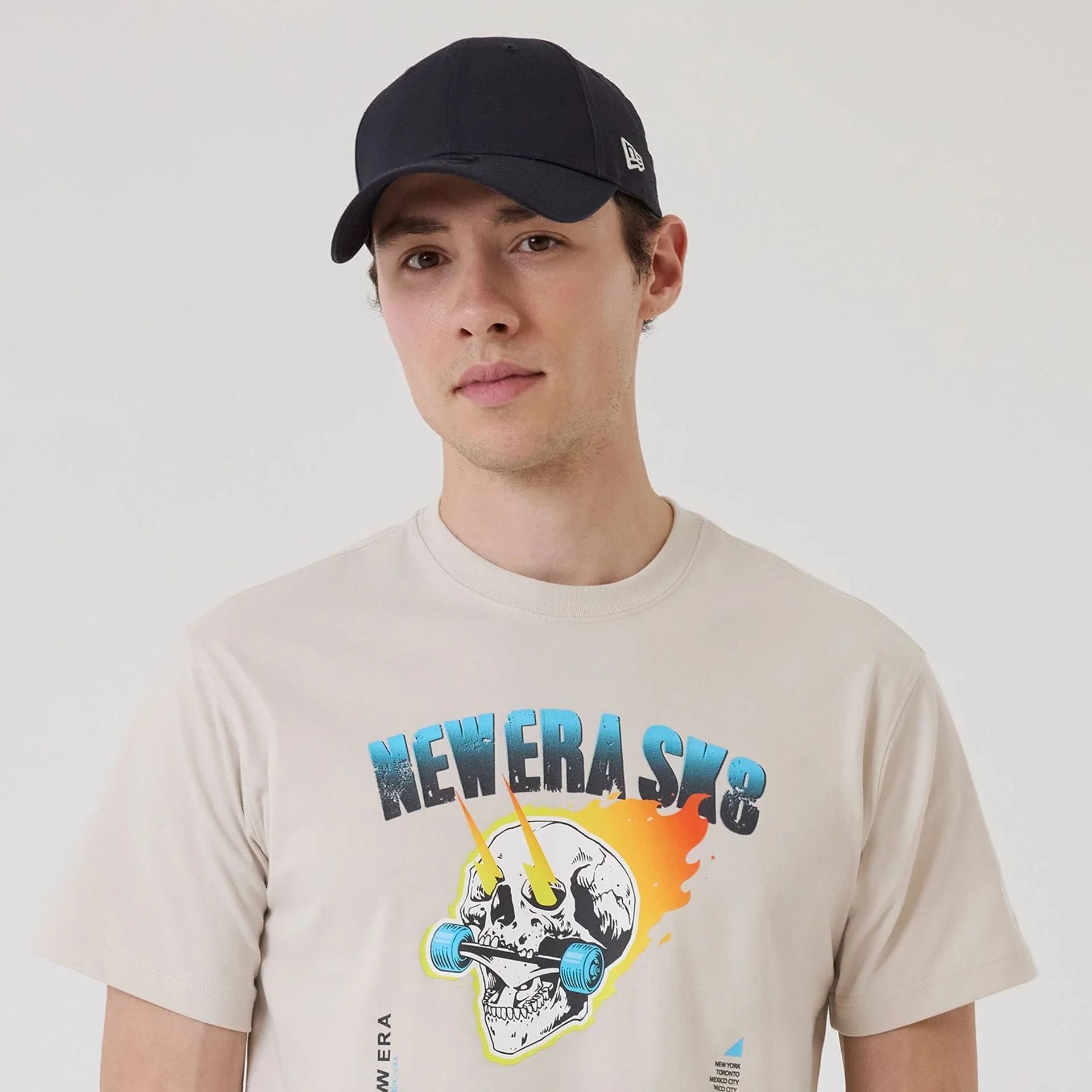 New Era SK8 Graphic Cream T-Shirt - Image 4