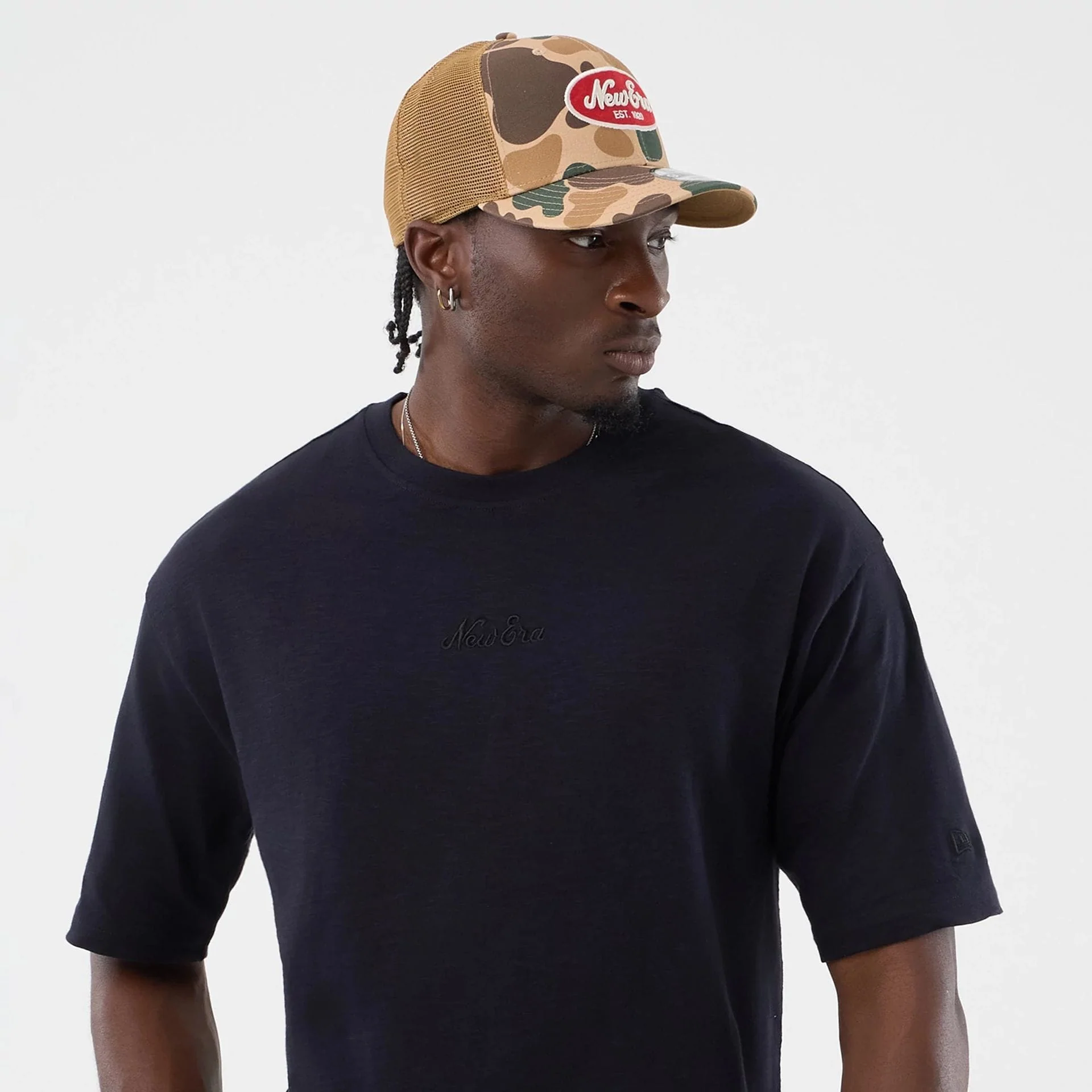 New Era Slub Navy Oversized T-Shirt - Image 6