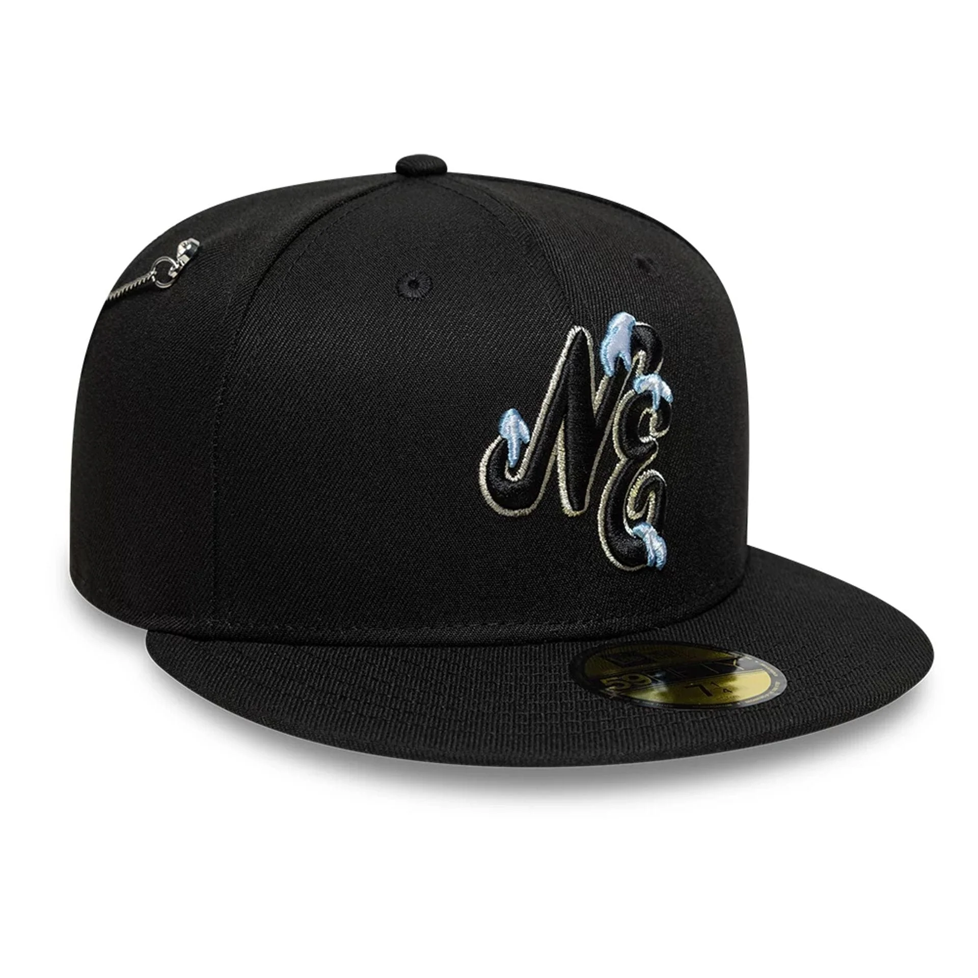 New Era Snow Icon Black 59FIFTY Fitted Cap - Image 4