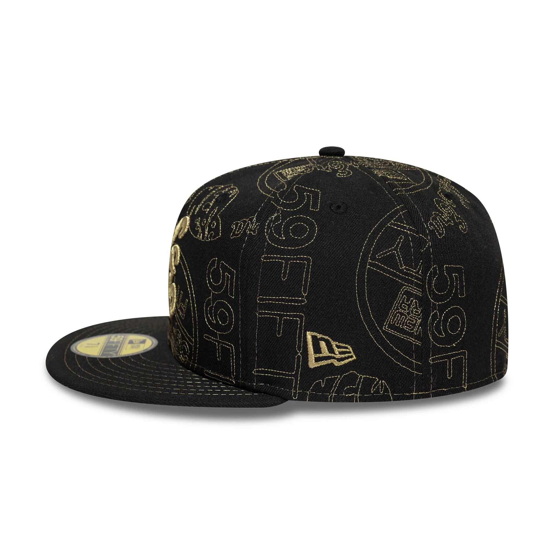 New Era Sticker Black 59FIFTY Fitted Cap - Image 4