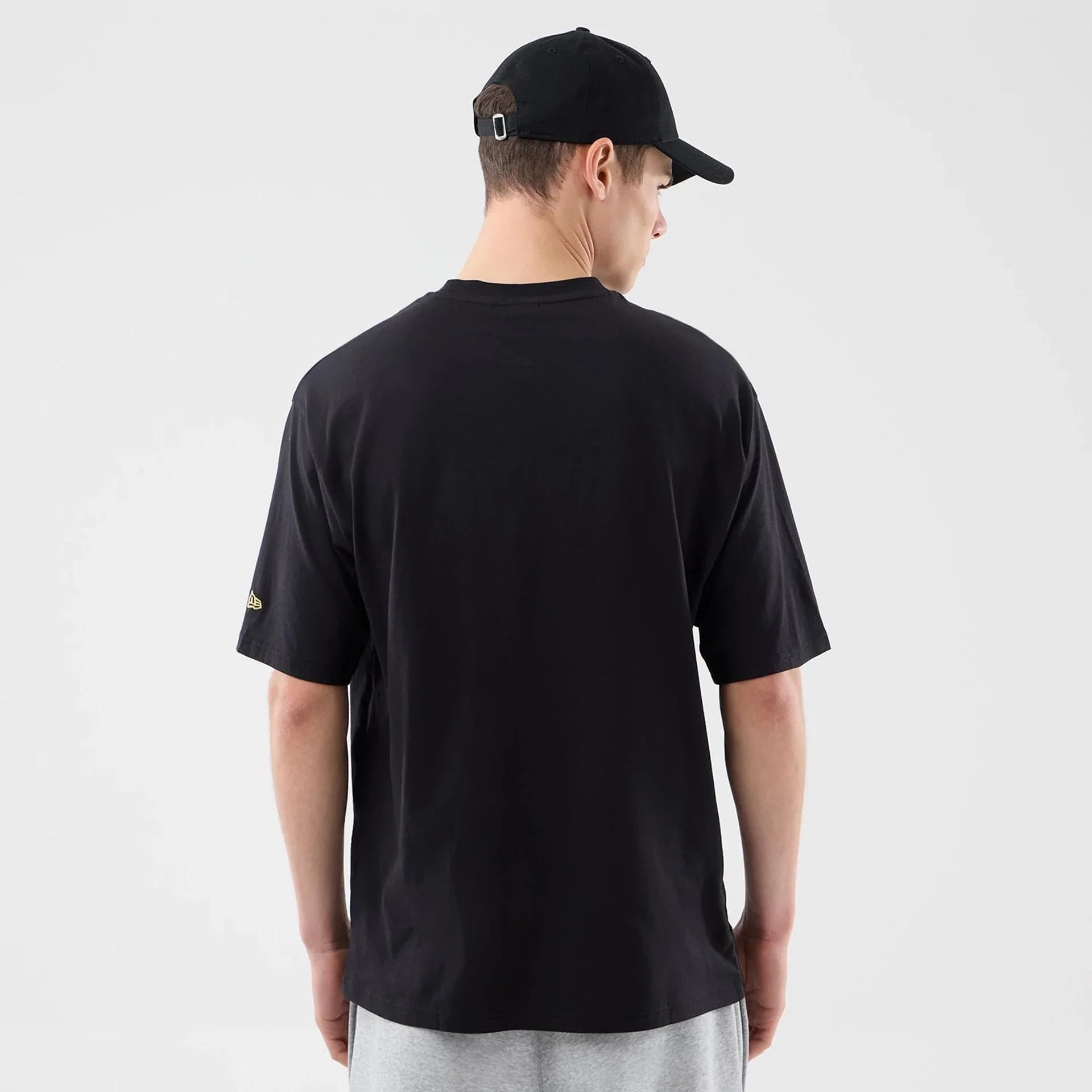 New Era Sticker Porto Black Oversized T-Shirt - Image 2