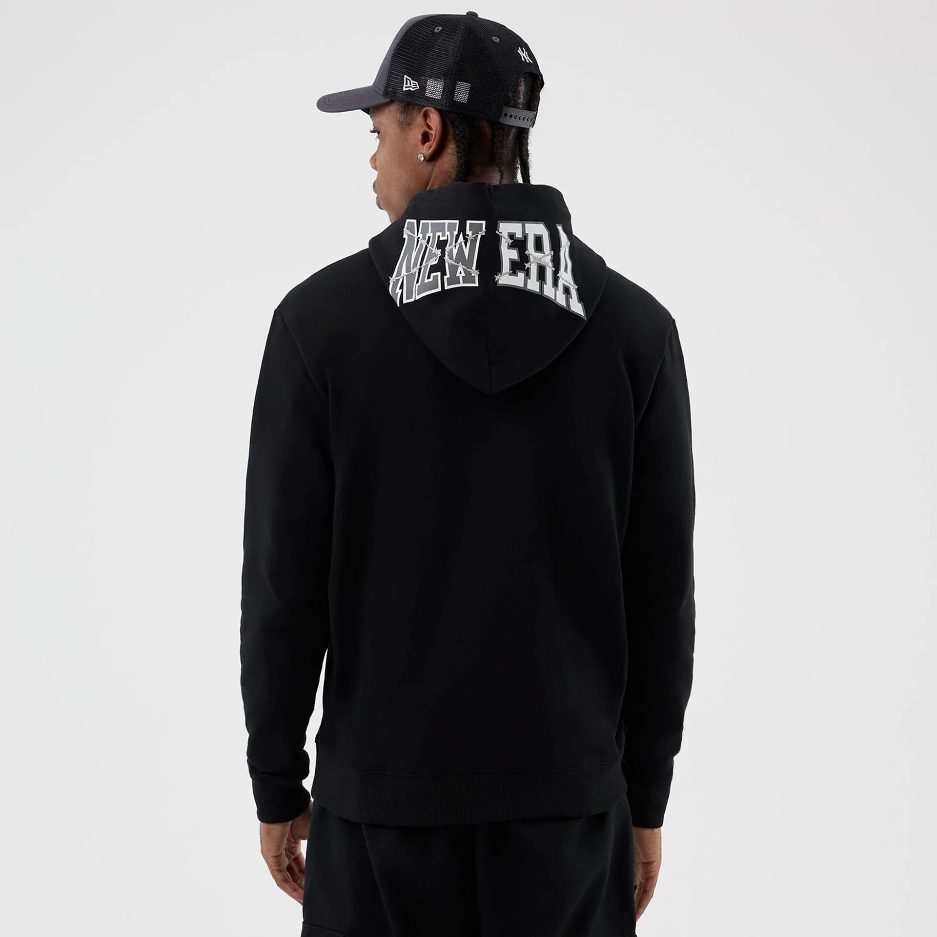 New Era Street Graphic Black Pullover Hoodie - Image 2