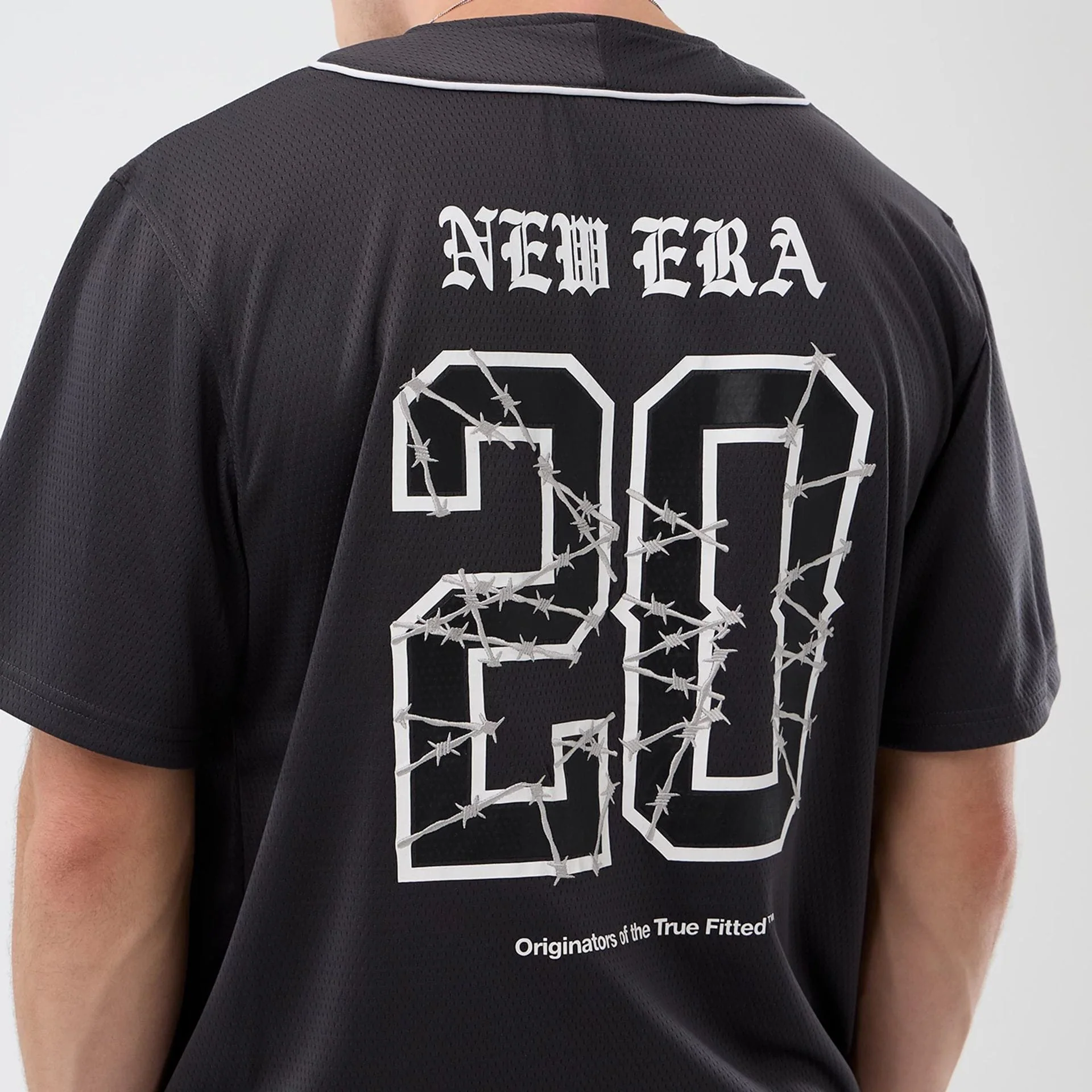 New Era Street Graphic Dark Grey Jersey - Image 6