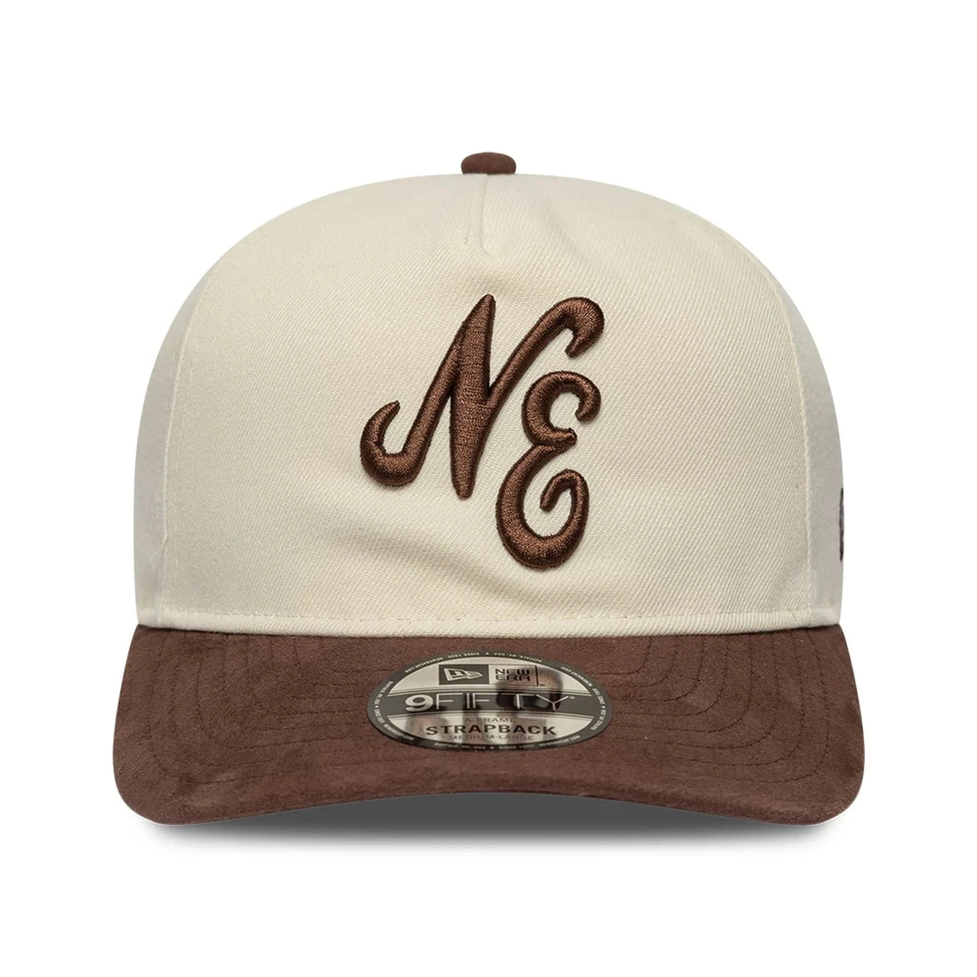 New Era Suede Visor Cream 9FIFTY A-Frame Adjustable Cap - Image 3