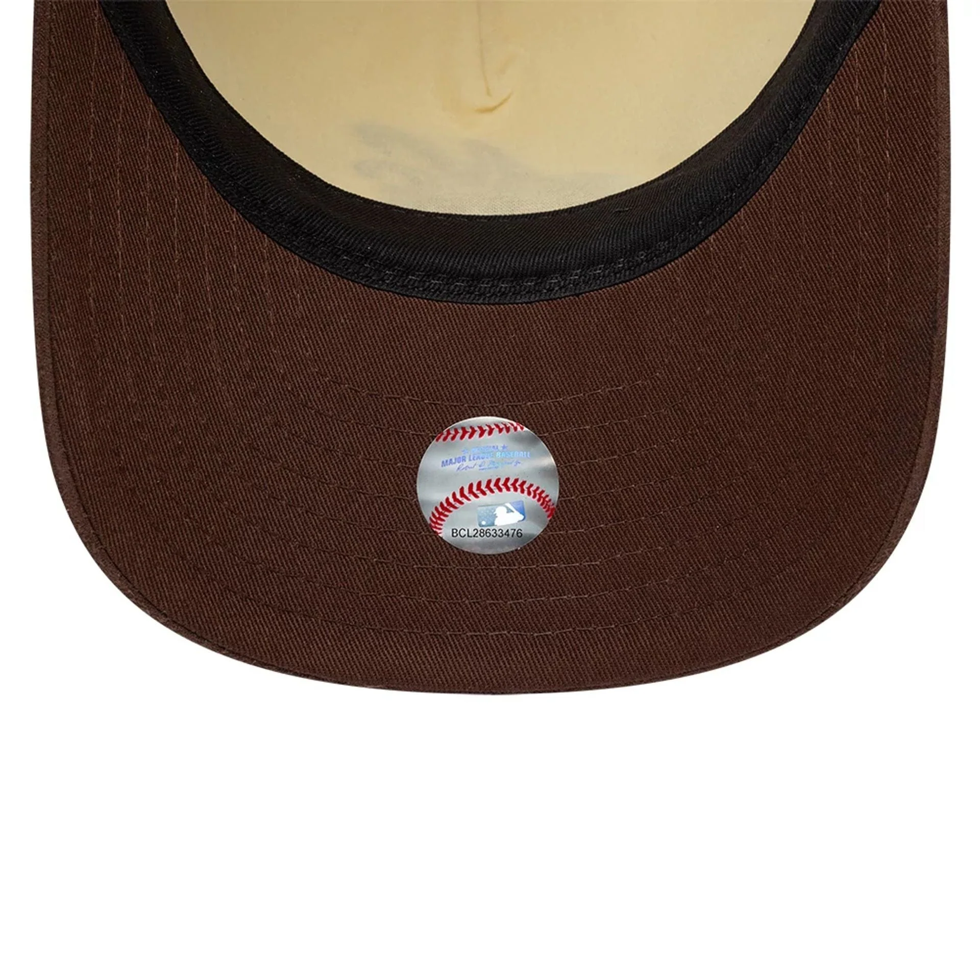 New Era Suede Visor Cream 9FIFTY A-Frame Adjustable Cap - Image 7