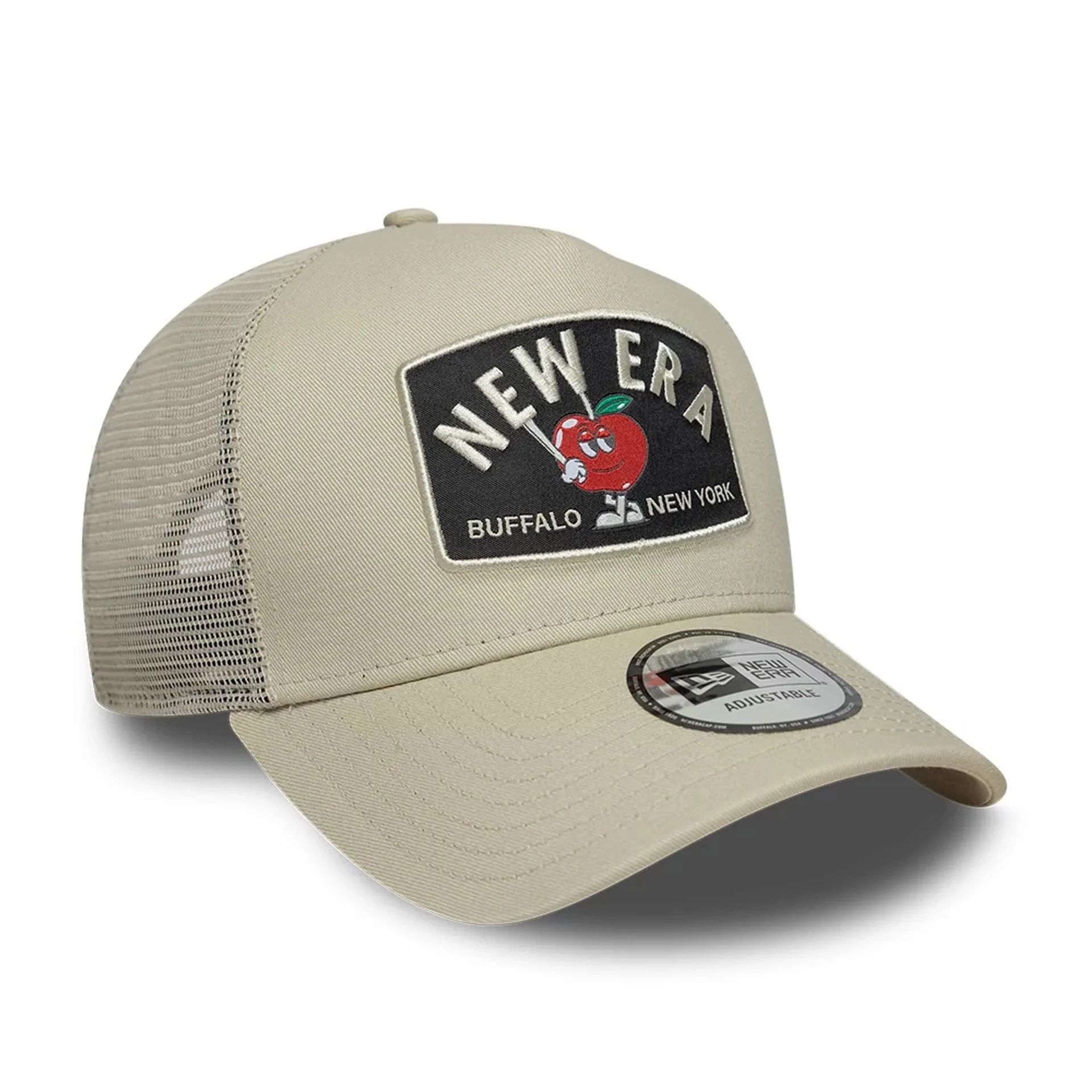 New Era Summer Patch Cream 9FORTY A-Frame Trucker Adjustable Cap - Image 3
