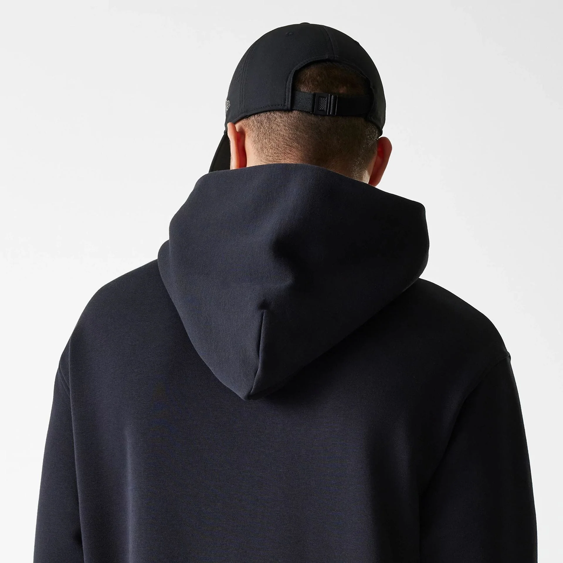 New Era Tech Black Oversized Pullover Hoodie - Image 7