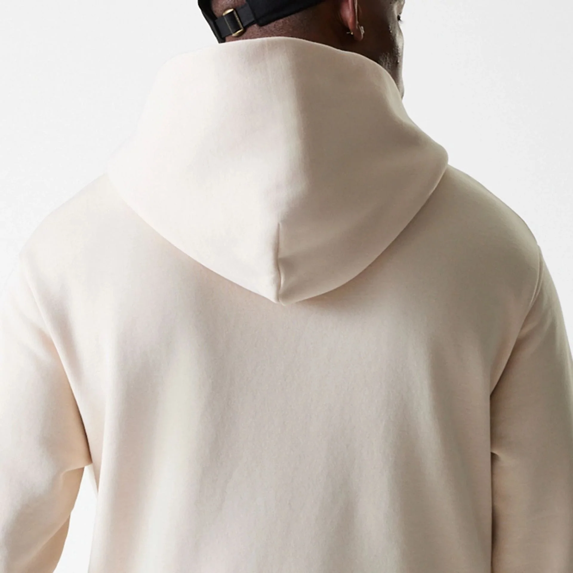 New Era Tech Light Beige Oversized Pullover Hoodie - Image 8