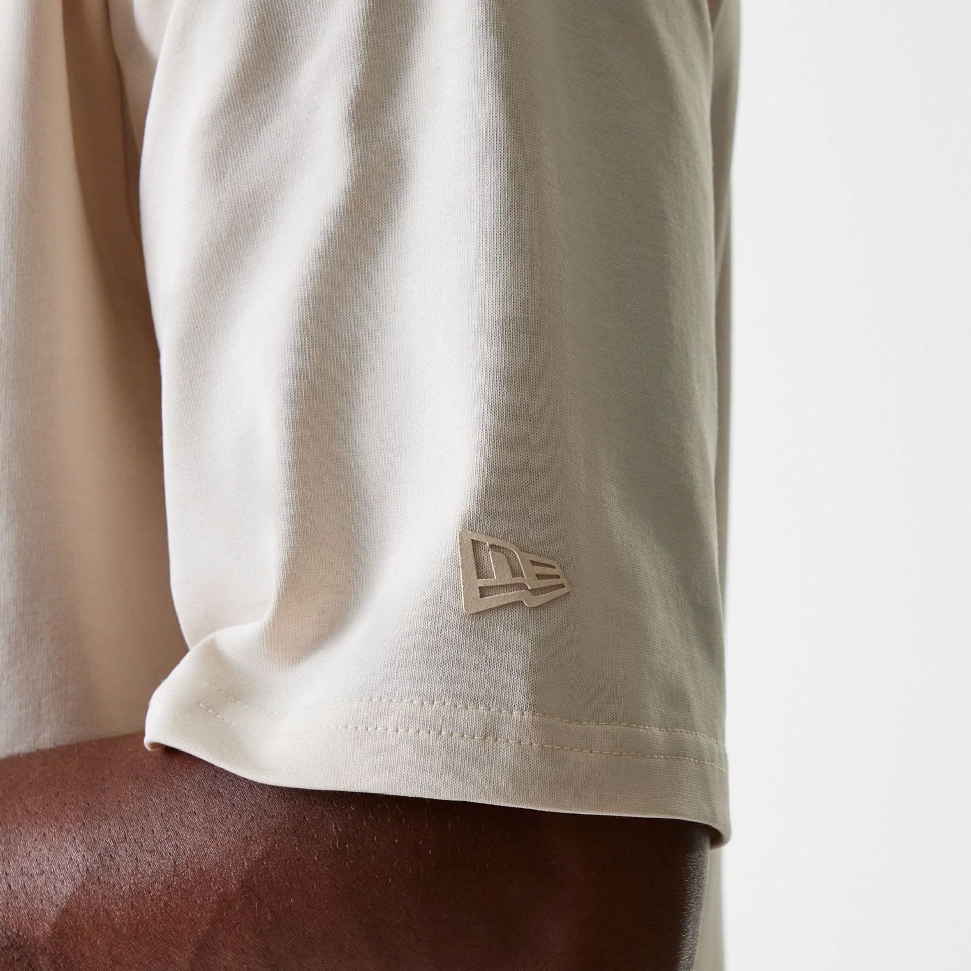 New Era Tech Light Beige Oversized T-Shirt - Image 7