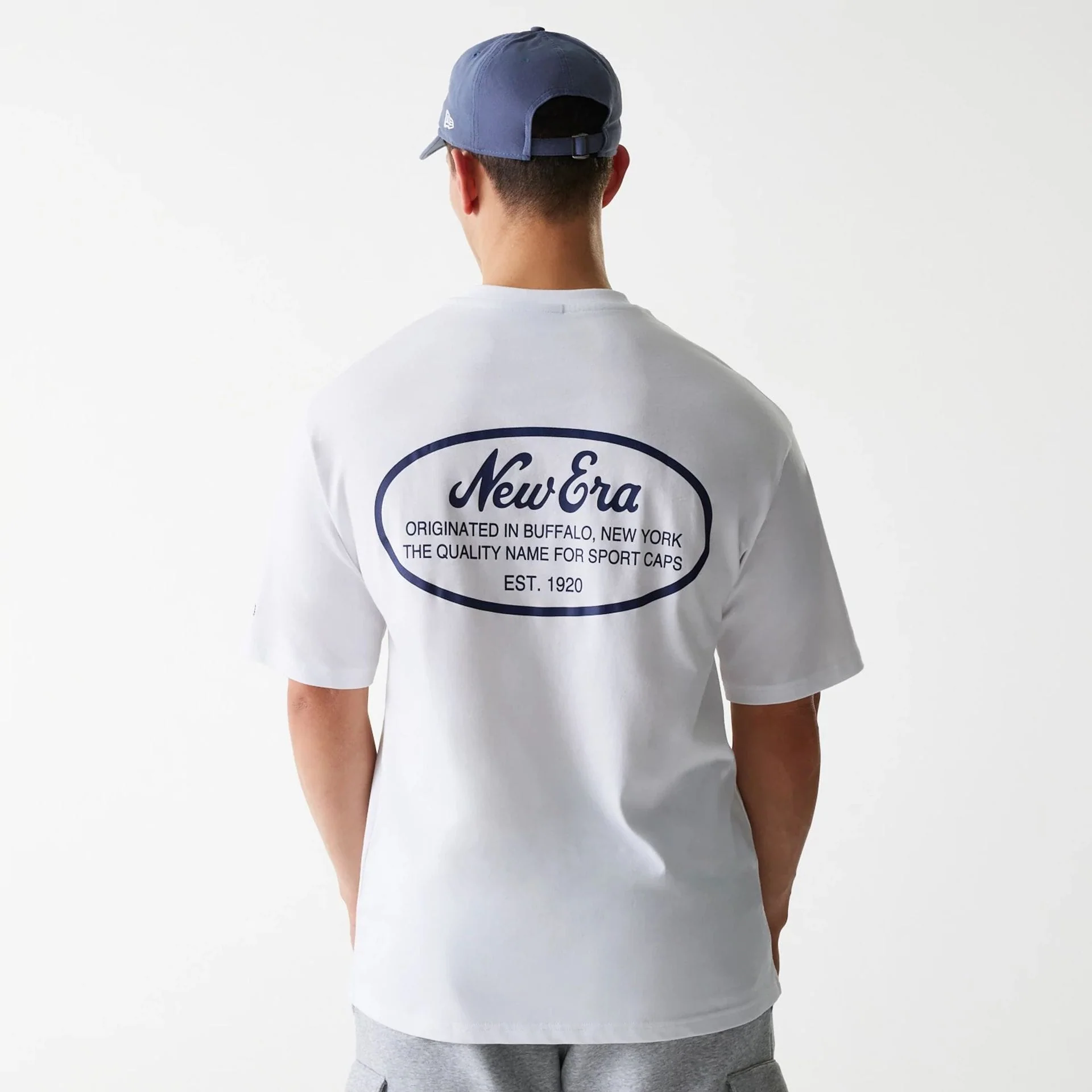 New Era Trucker Patch White Oversized T-Shirt - Image 2