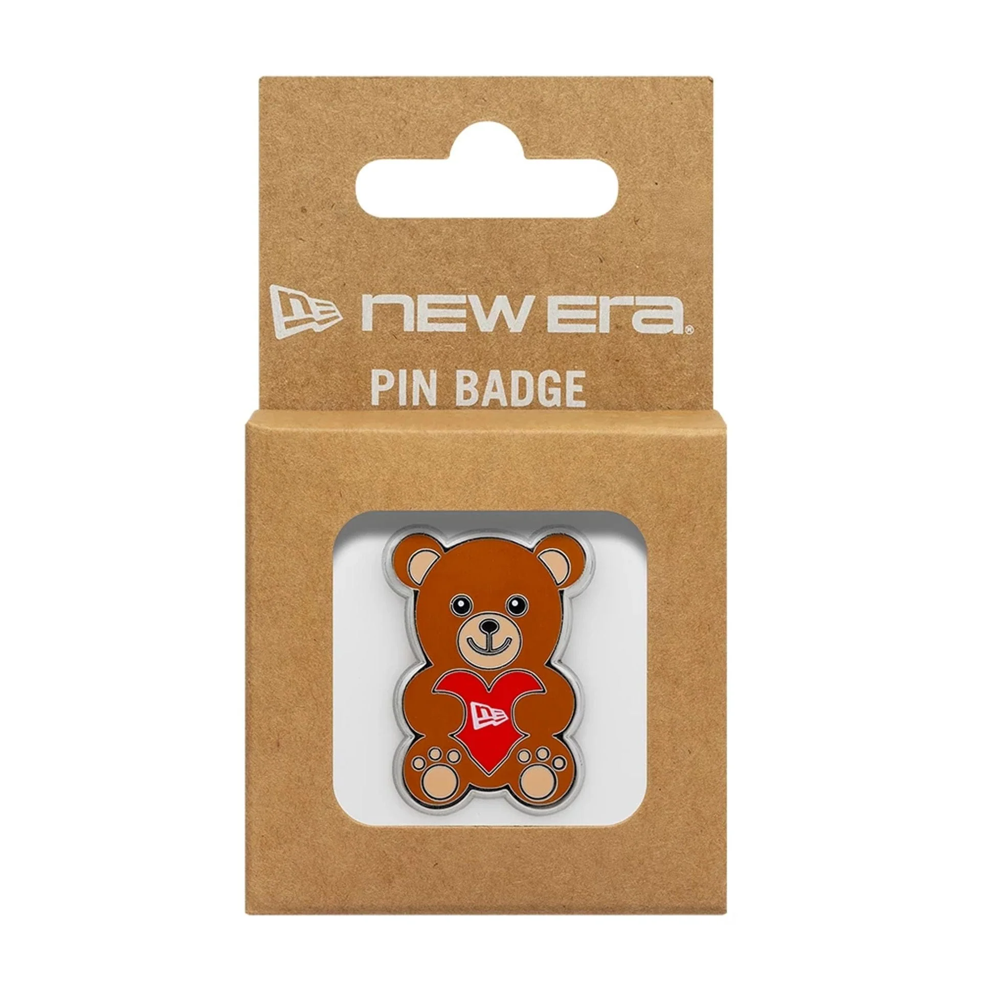 New Era Velentine Bear Silver Pin Badge - Image 3