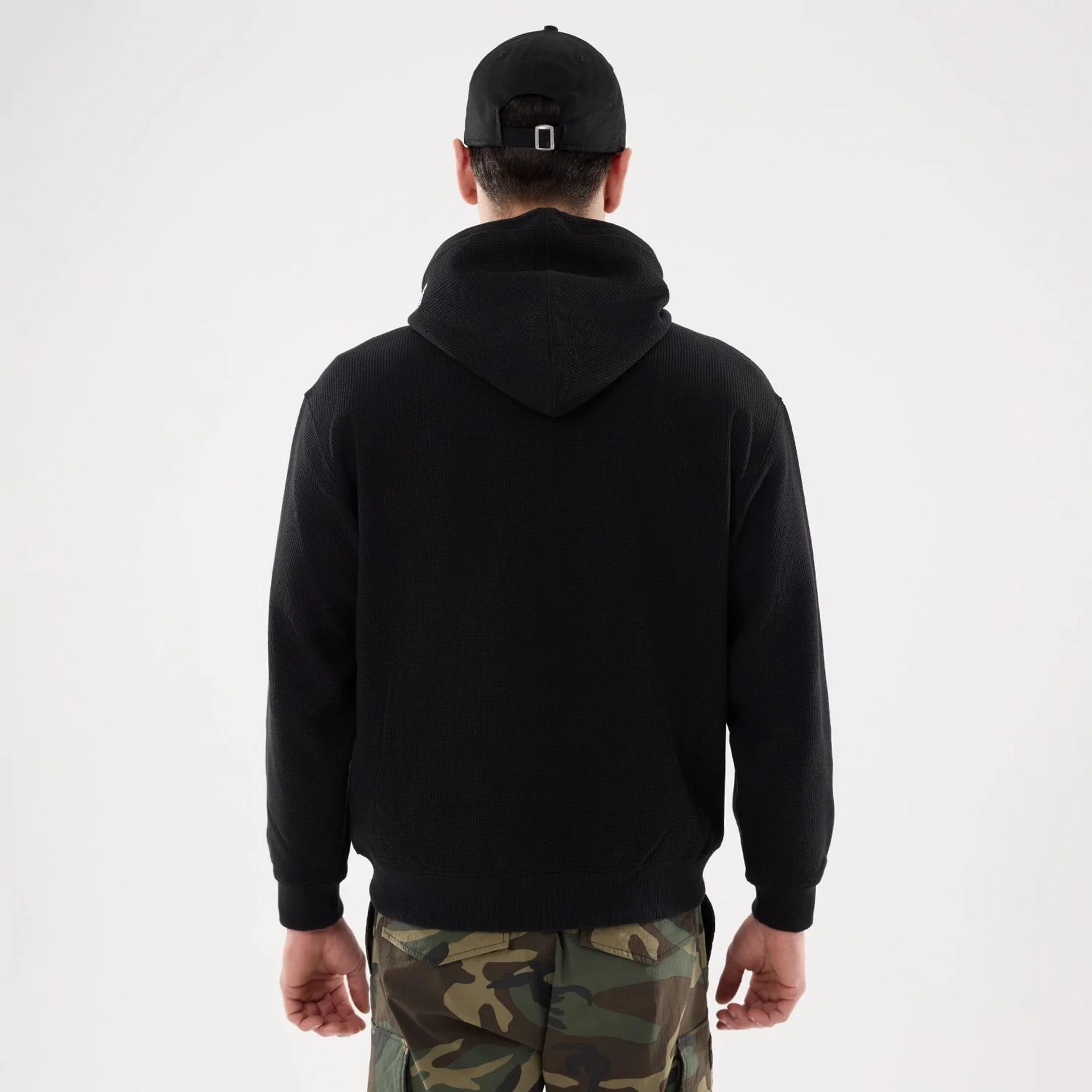 New Era Waffle Black Full Zip Hoodie - Image 2