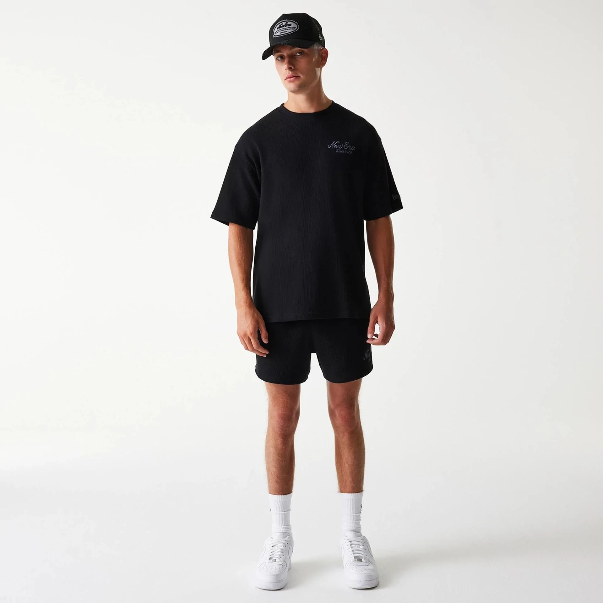 New Era Waffle Black Oversized T-Shirt - Image 7