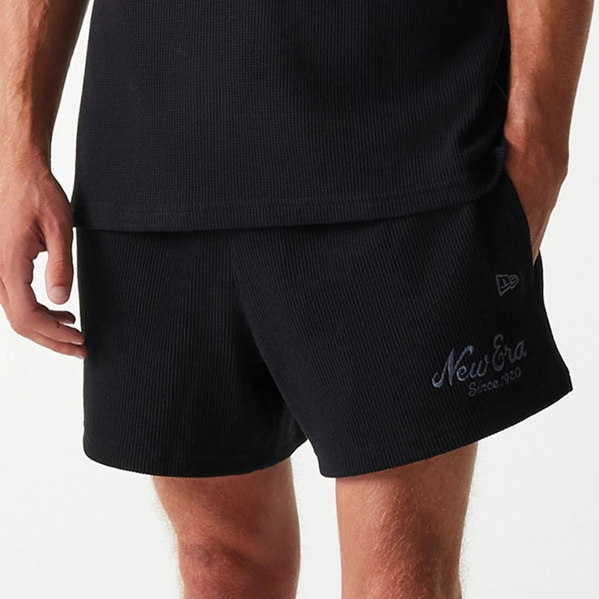 New Era Waffle Black Shorts - Image 4