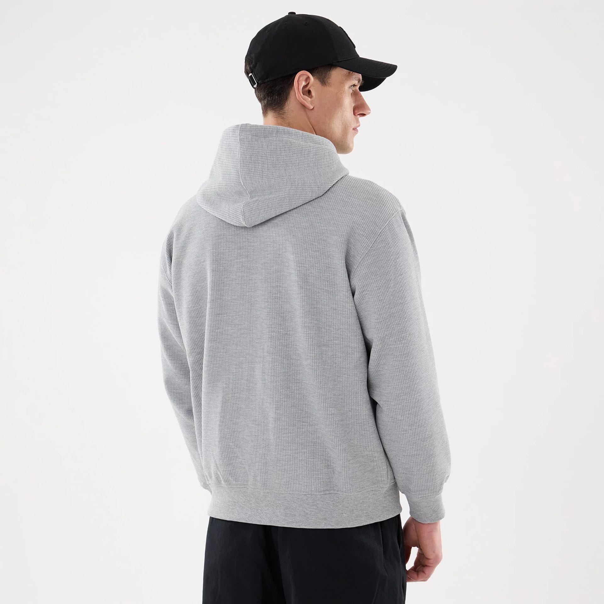 New Era Waffle Grey Full Zip Hoodie - Image 2