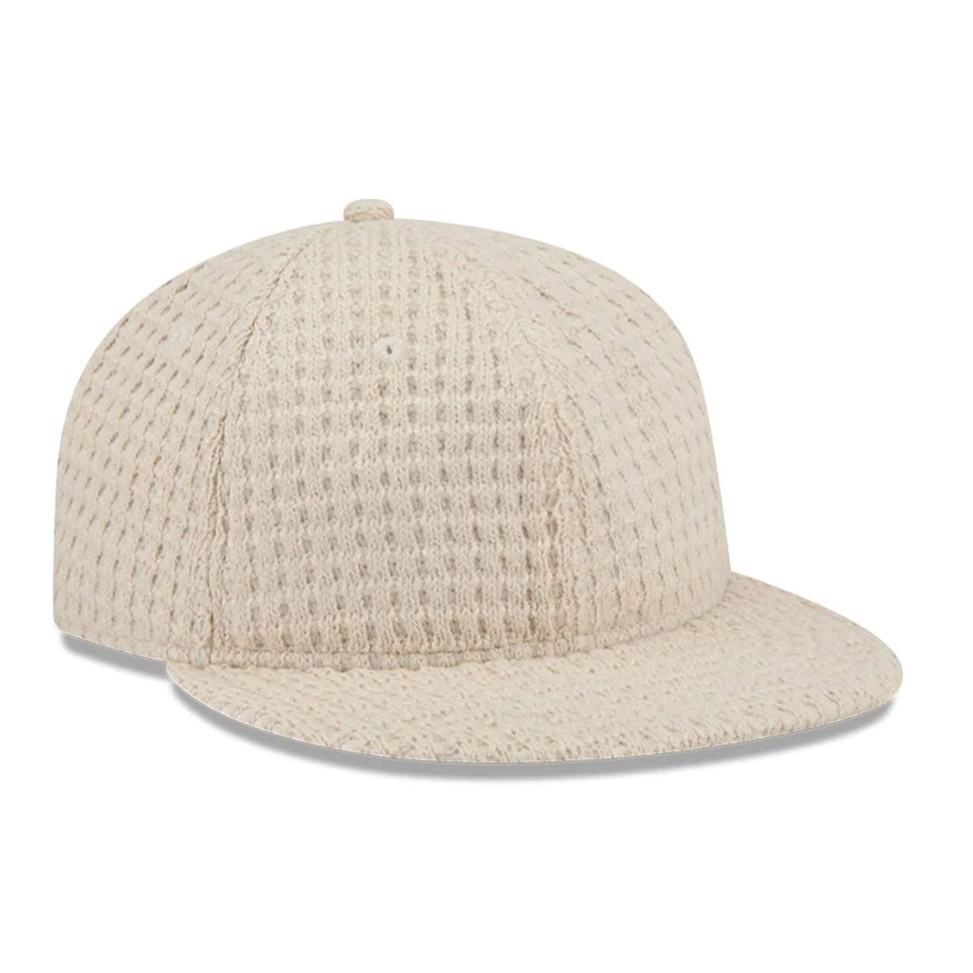 New Era Waffle Knit Light Beige Retro Crown 9FIFTY Adjustable Cap - Image 4