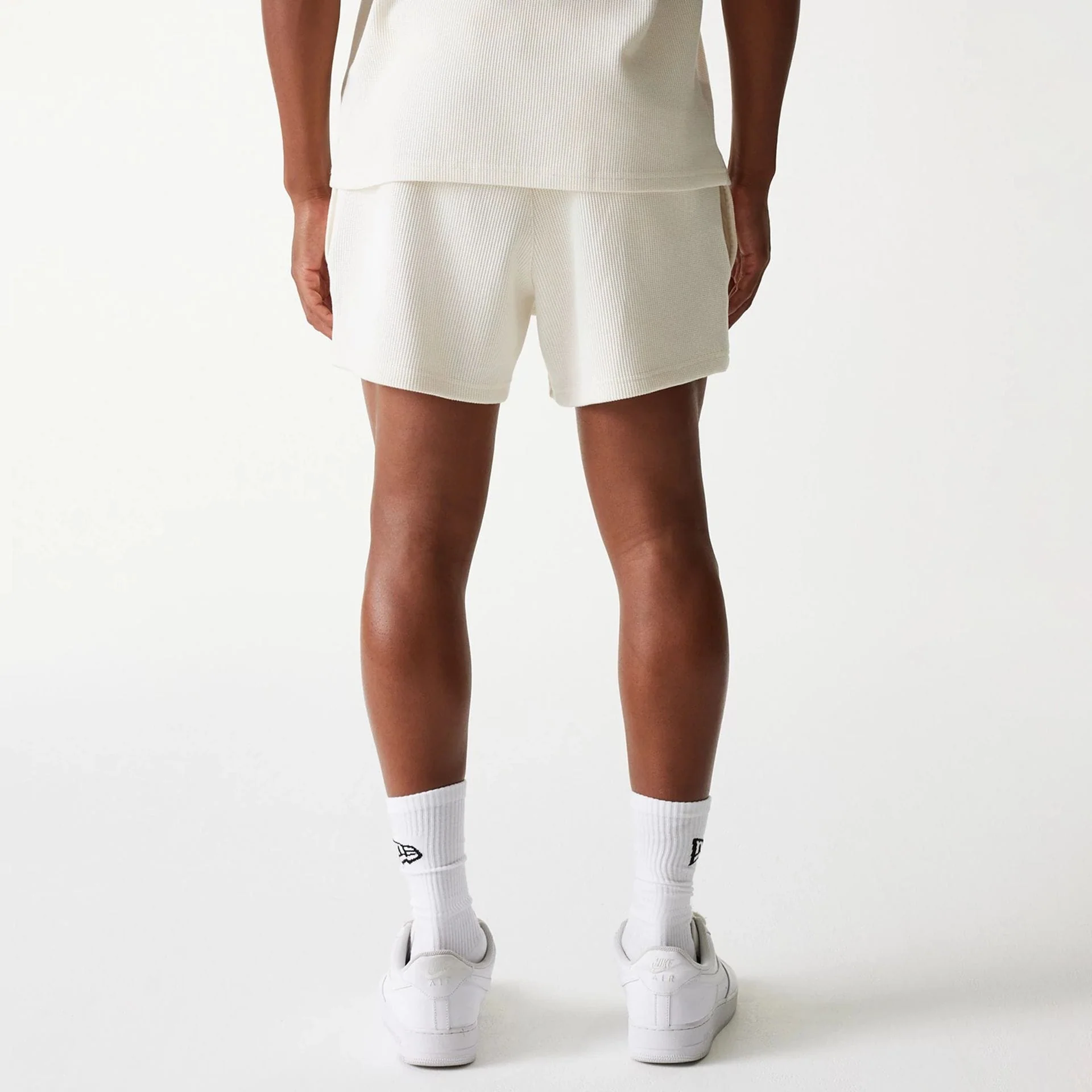 New Era Waffle Open White Shorts - Image 2