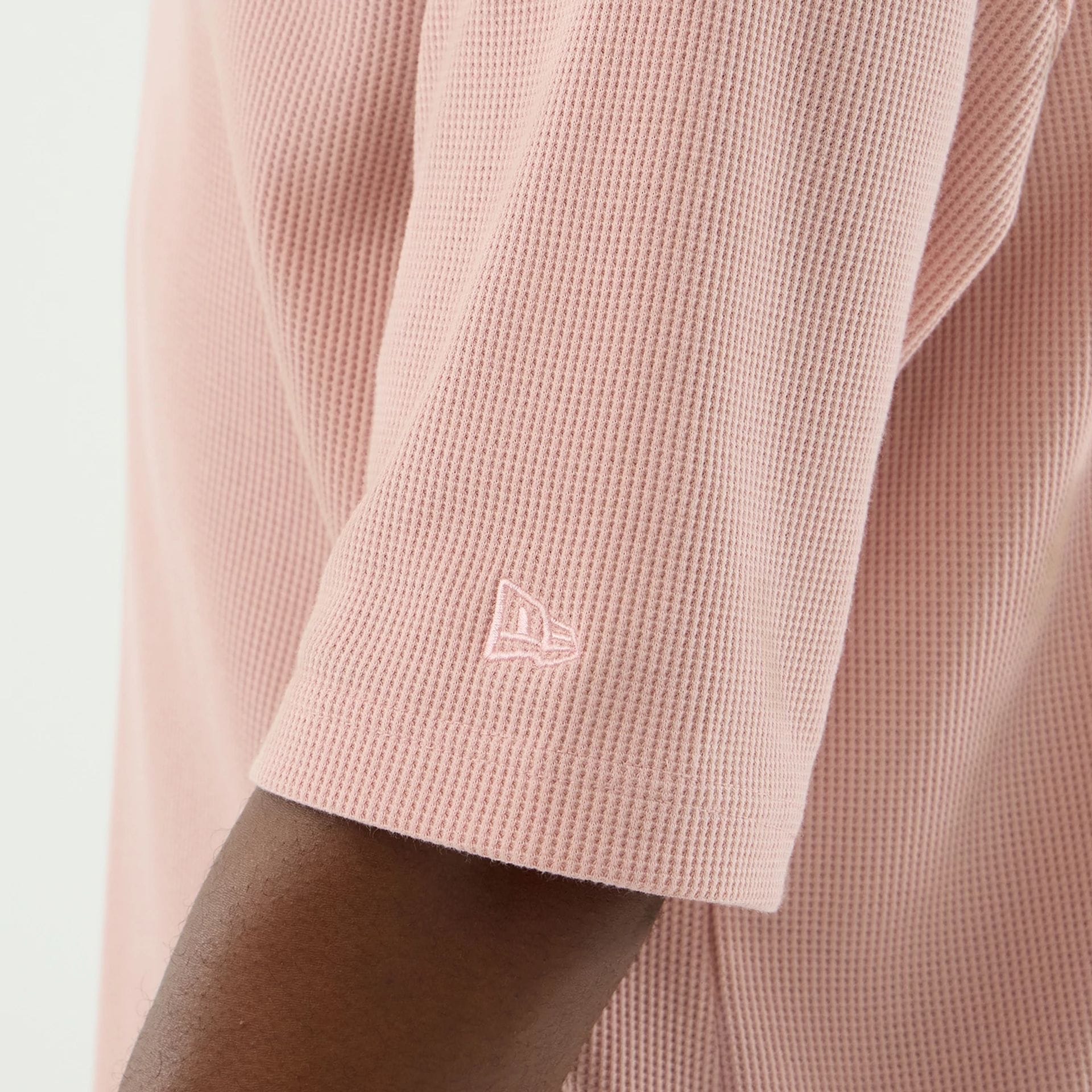 New Era Waffle Pastel Pink T-Shirt - Image 7