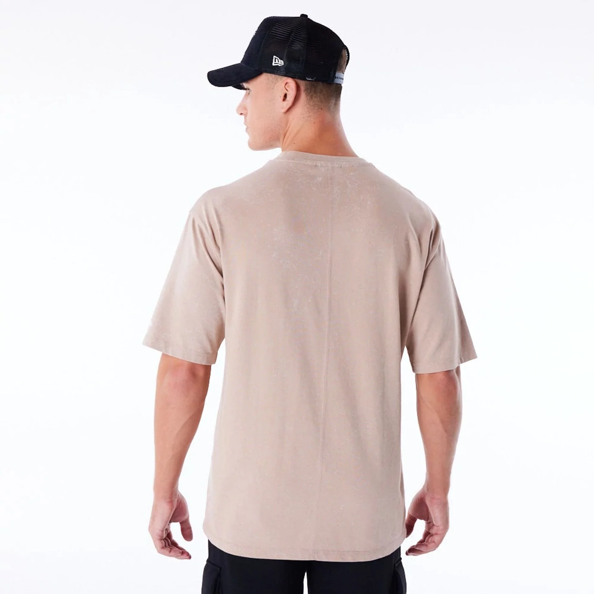 New Era Wash Beige Oversized T-Shirt - Image 5