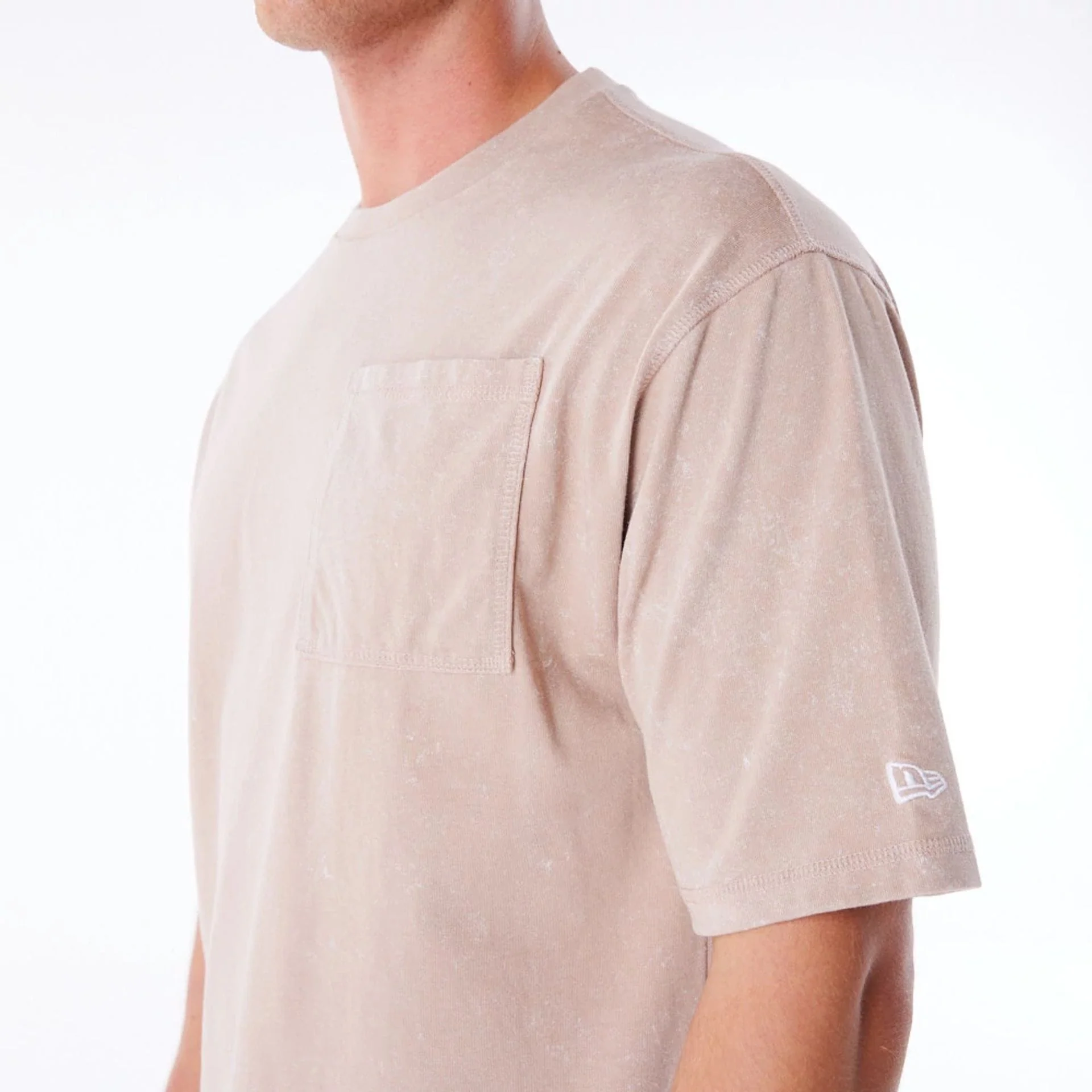 New Era Wash Beige Oversized T-Shirt - Image 7