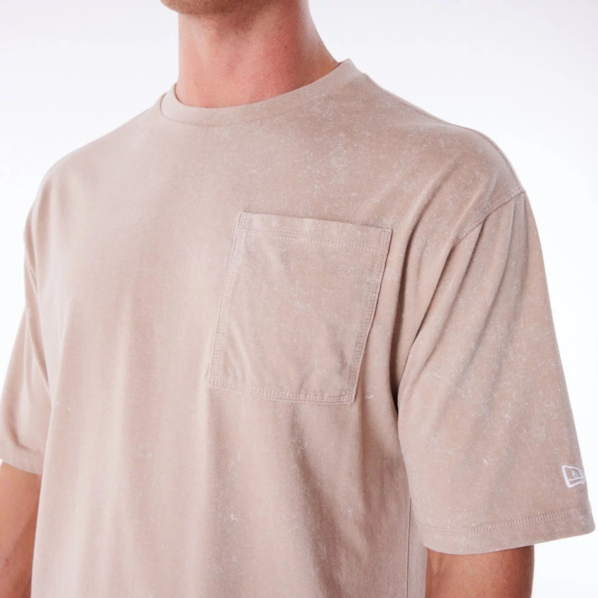 New Era Wash Beige Oversized T-Shirt - Image 8