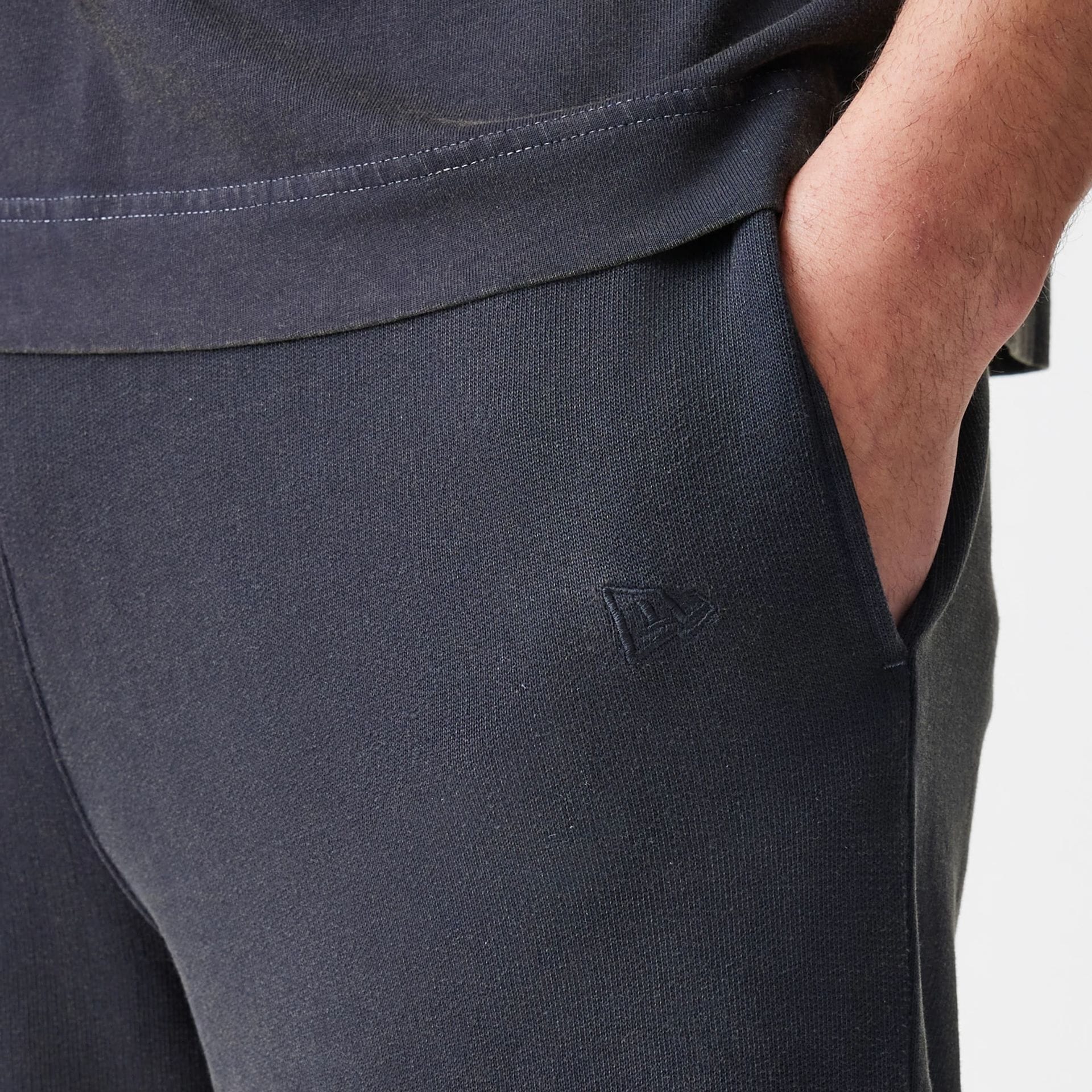 New Era Washed Black Straight Leg Joggers - Image 5