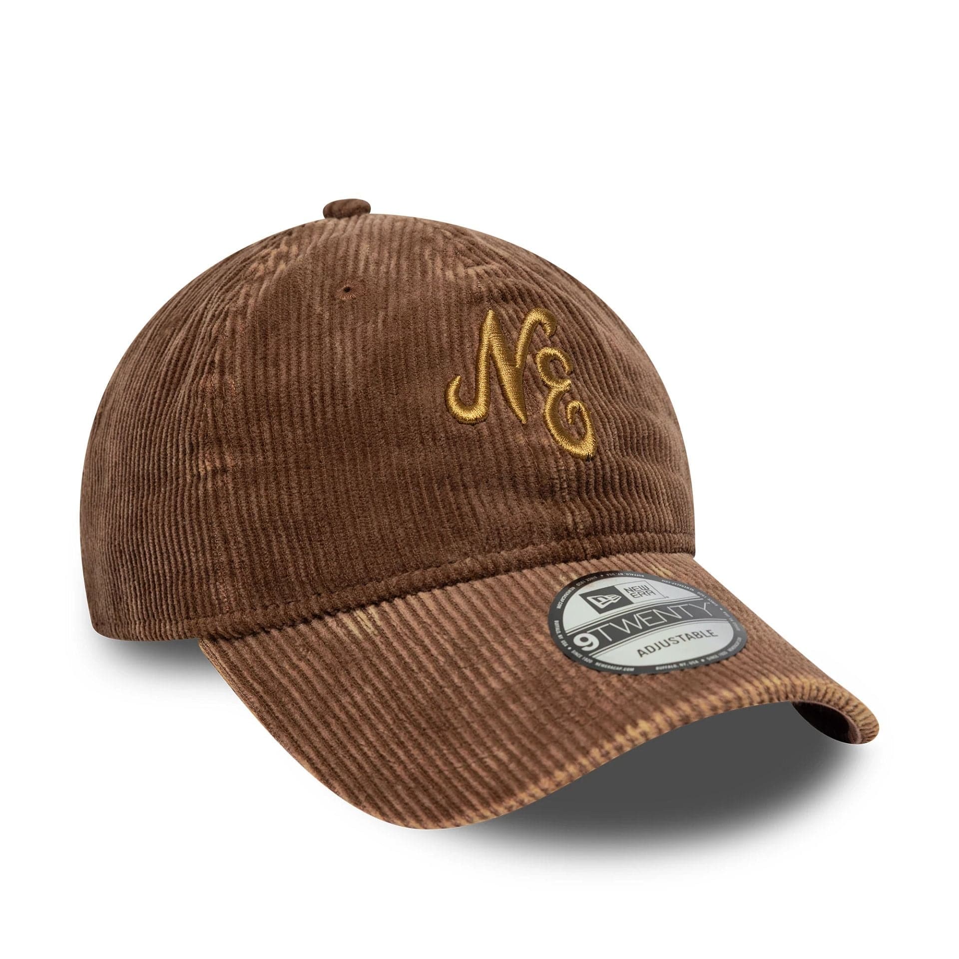 New Era Washed Cord Brown 9TWENTY Cap - Image 3