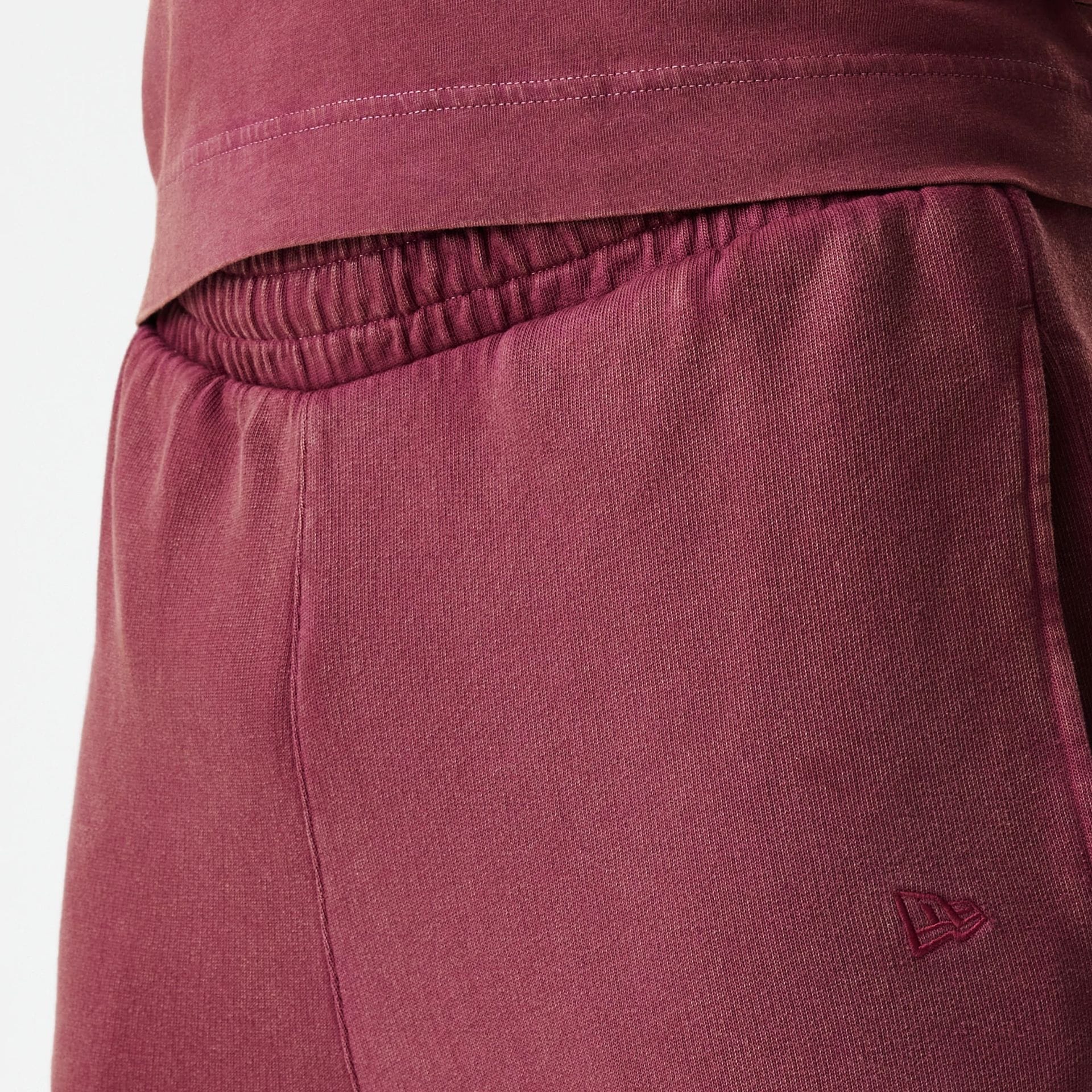 New Era Washed Dark Red Straight Leg Joggers - Image 6