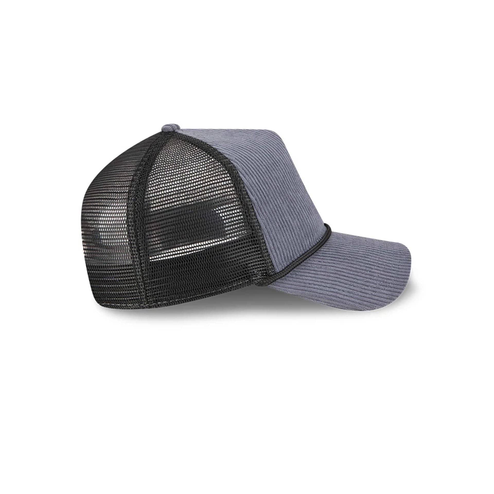 New Era Wide Cord Dark Blue 9FORTY A-Frame Trucker Adjustable Cap - Image 5