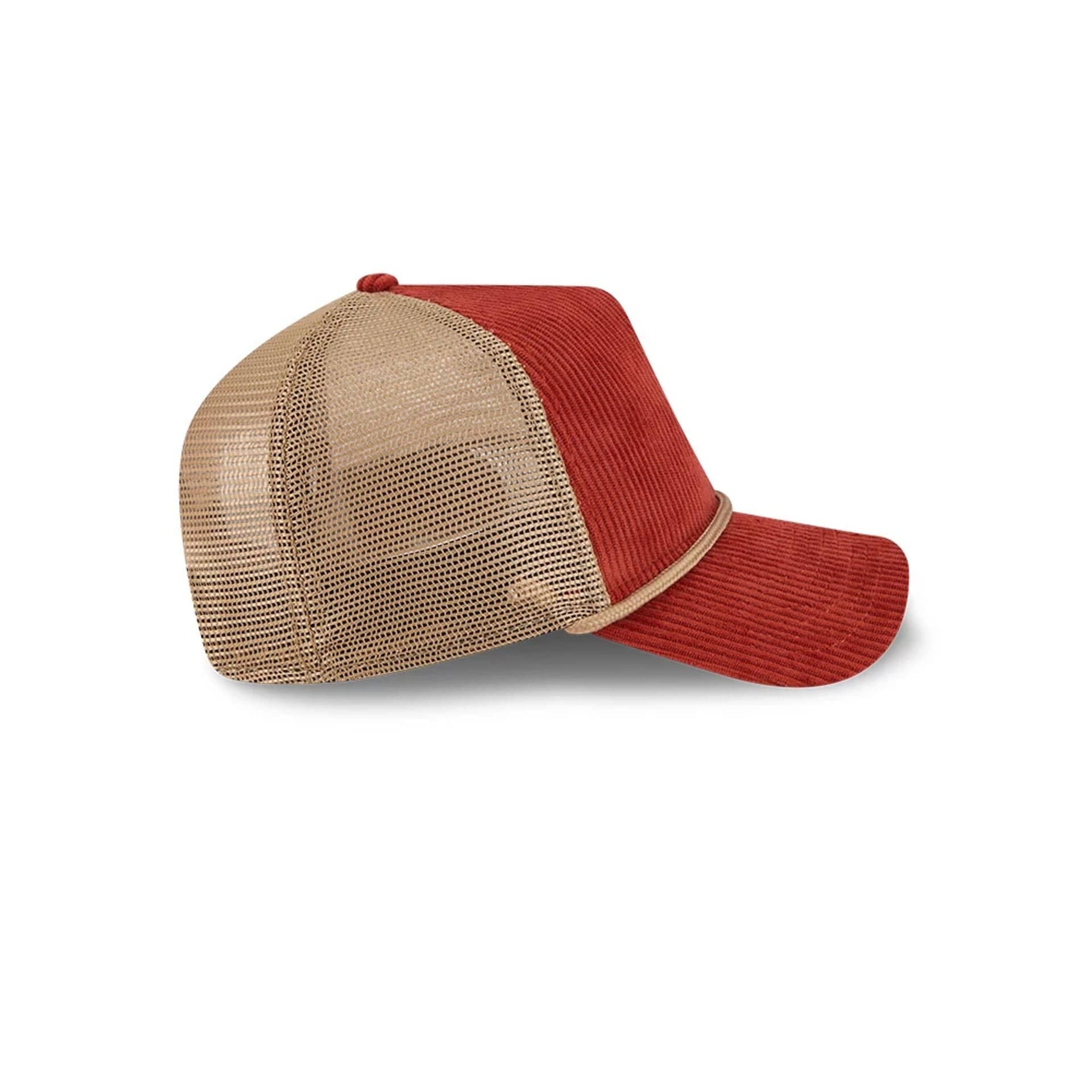 New Era Wide Cord Dark Red 9FORTY A-Frame Trucker Adjustable Cap - Image 5