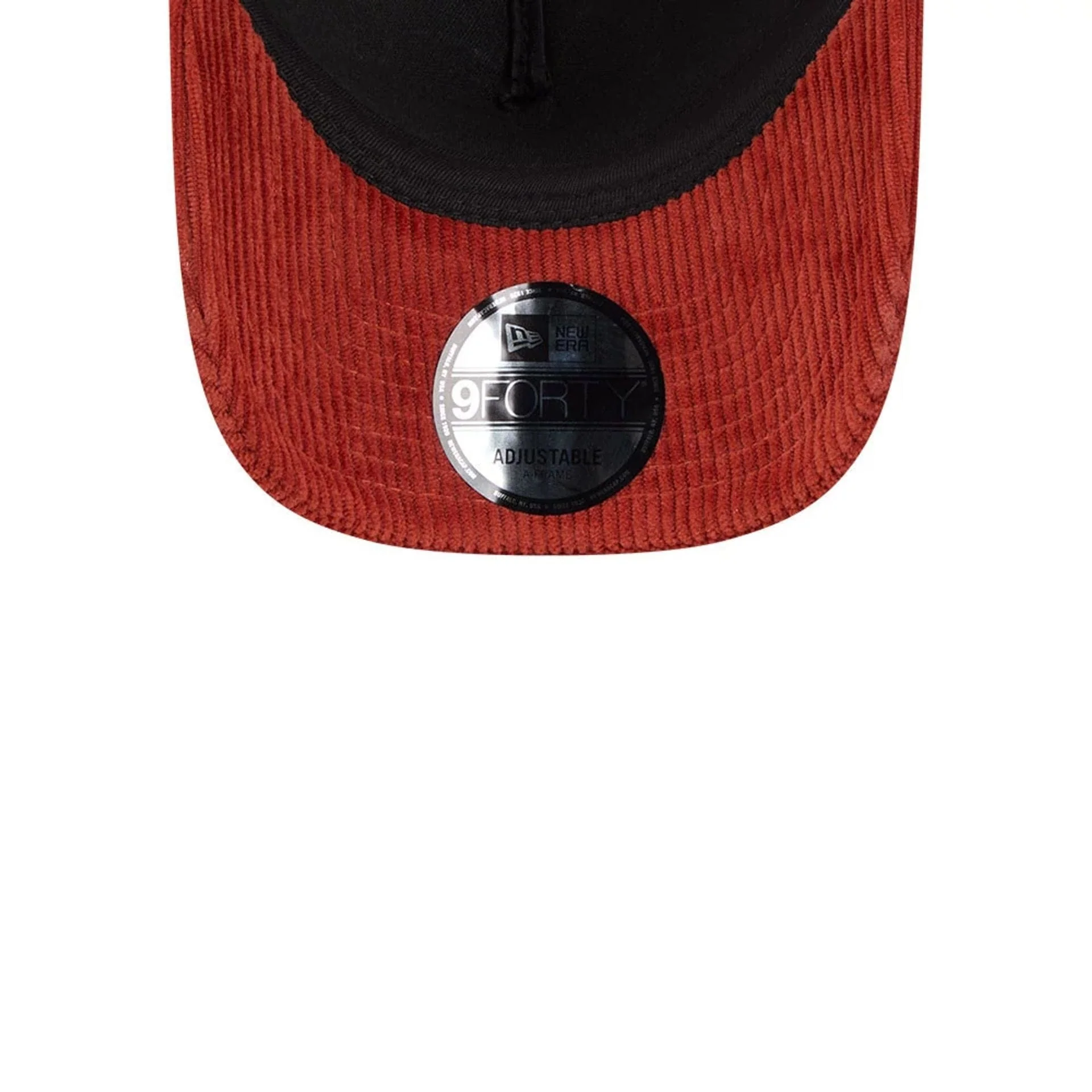 New Era Wide Cord Dark Red 9FORTY A-Frame Trucker Adjustable Cap - Image 7