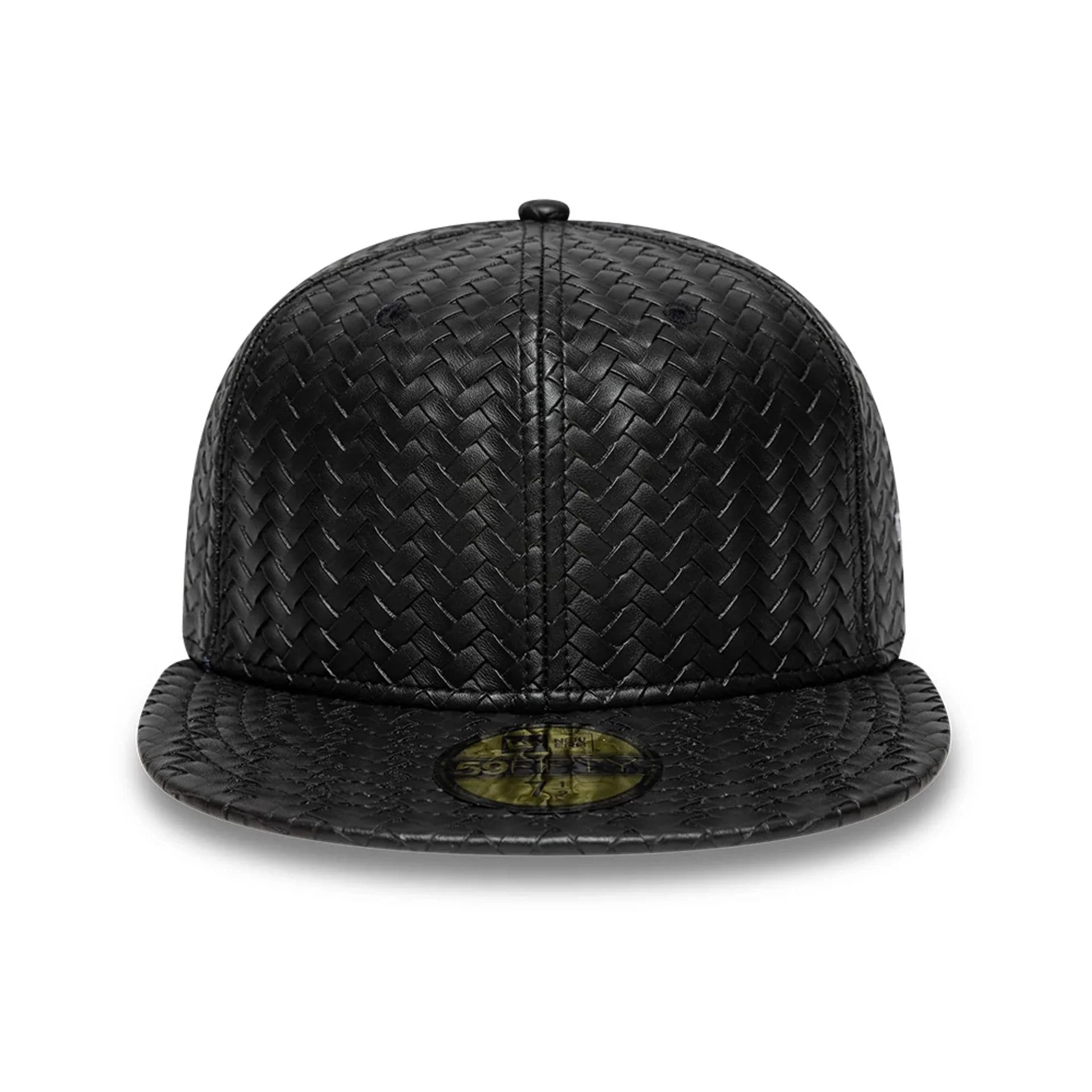 New Era Woven PU Black 59FIFTY Fitted Cap - Image 2