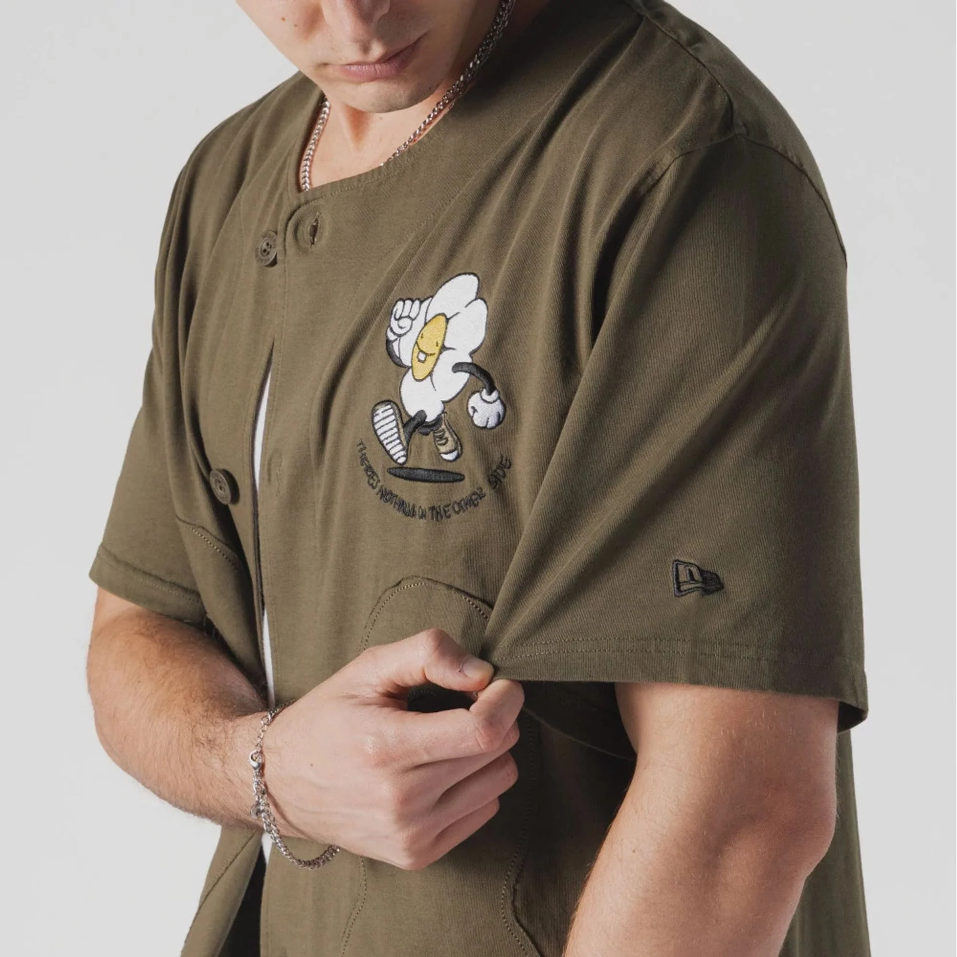 New Era x Rodrigo Roji Flower Green Jersey - Image 3
