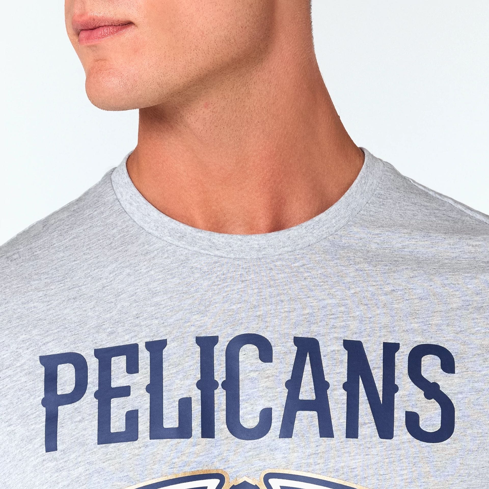 New Orleans Pelicans NBA Grey T-Shirt - Image 3