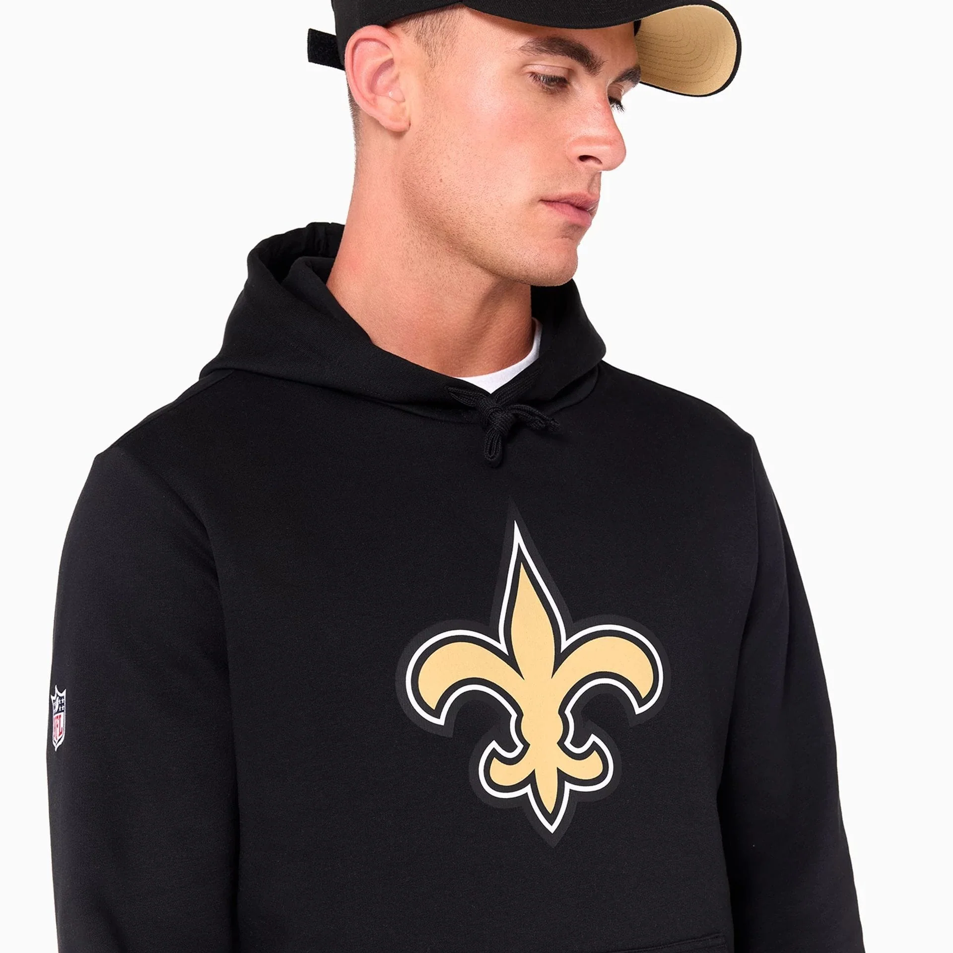 New Orleans Saints NFL Black Pullover Hoodie - Image 3