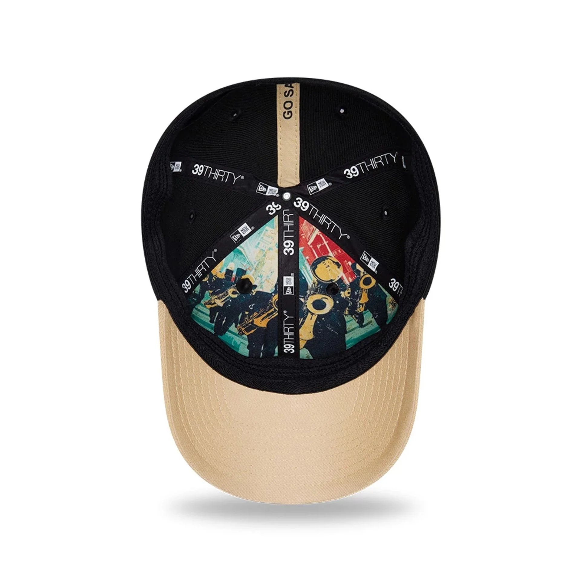 New Orleans Saints NFL Draft 2026 Black 39THIRTY M-Crown Stretch Fit Cap - Image 2