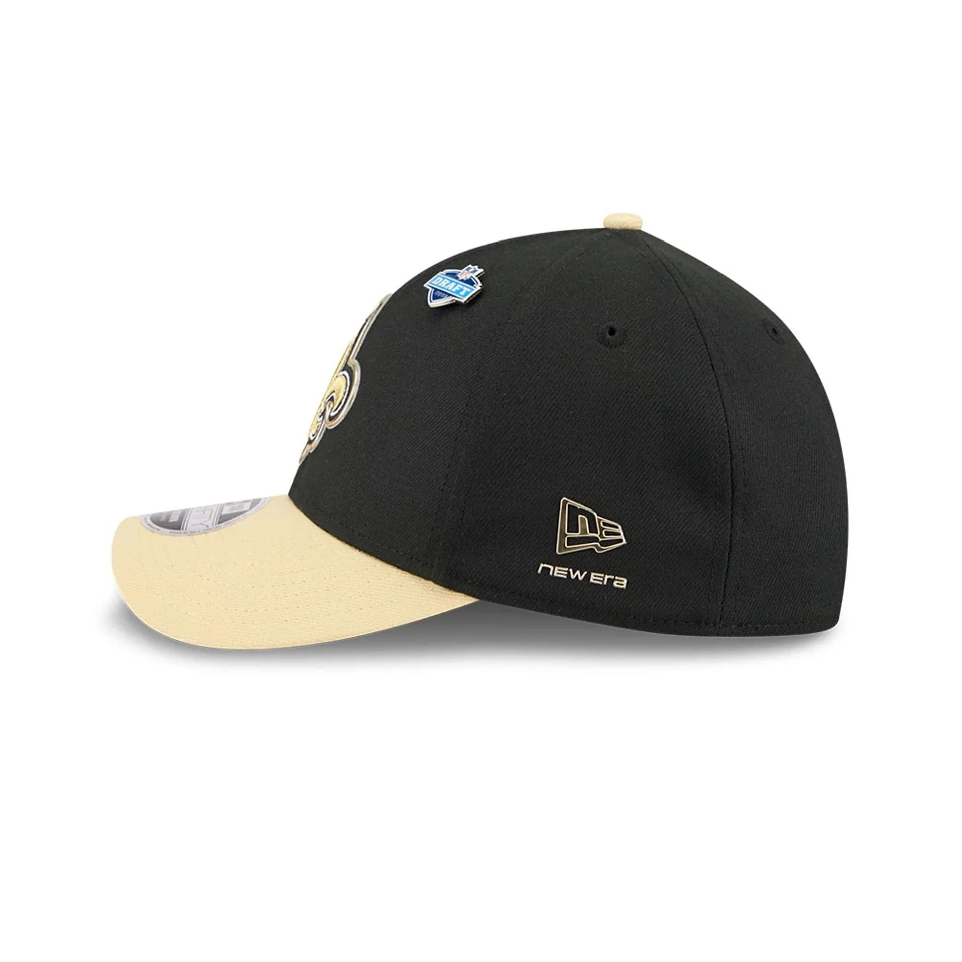 New Orleans Saints NFL Draft 2026 Black 39THIRTY M-Crown Stretch Fit Cap - Image 6