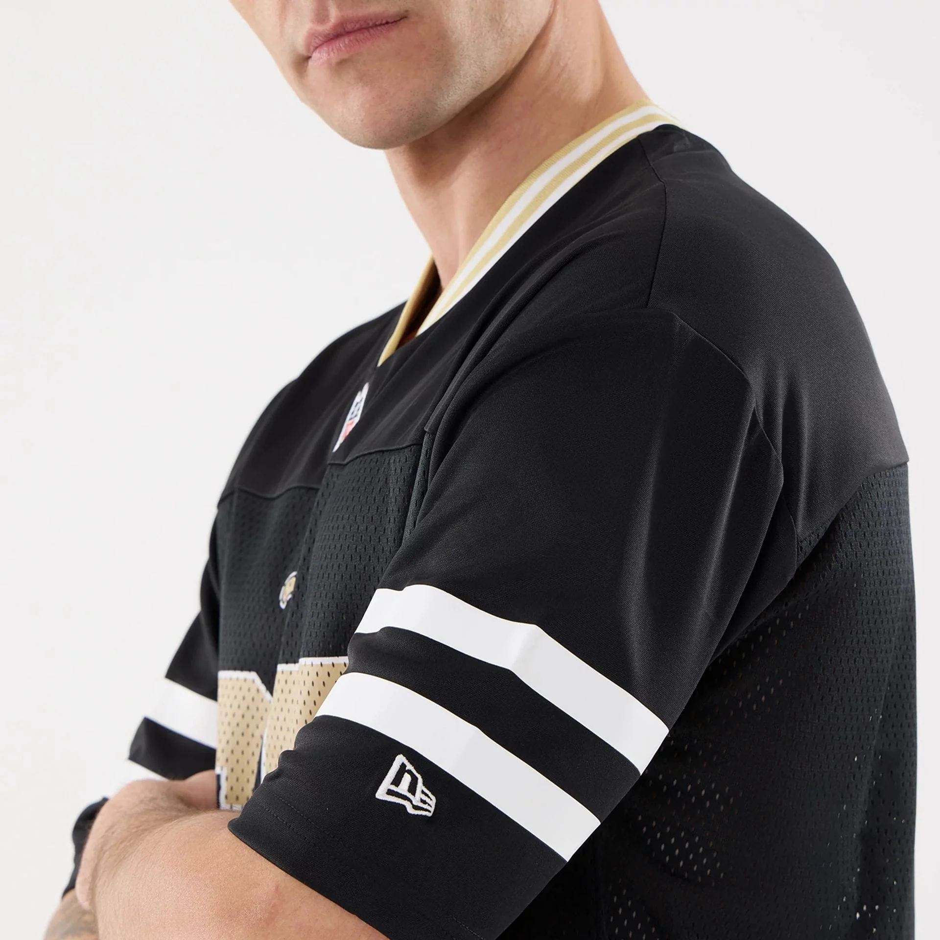 New Orleans Saints NFL Mesh Black Mesh Jersey - Image 4