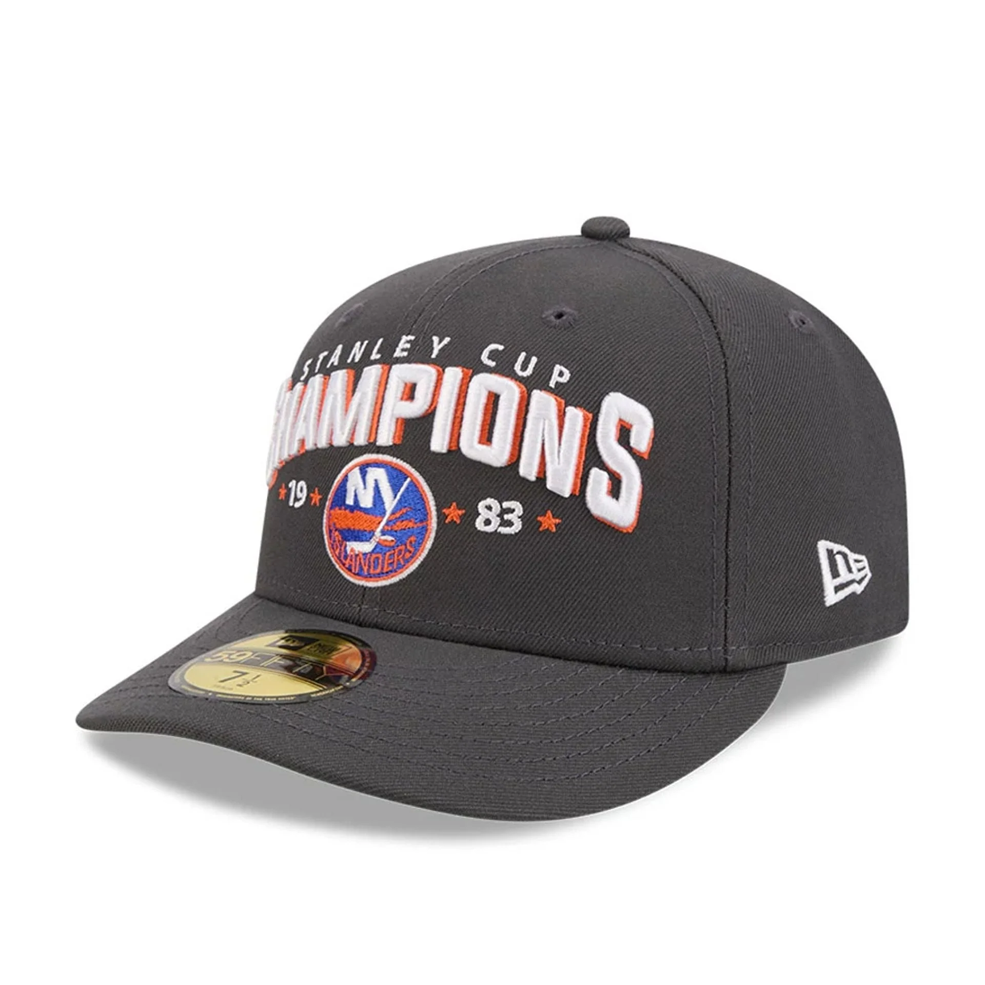 New York Islanders NHL Stanley Cup Champions Dark Grey 59FIFTY Fitted Cap - Image 4