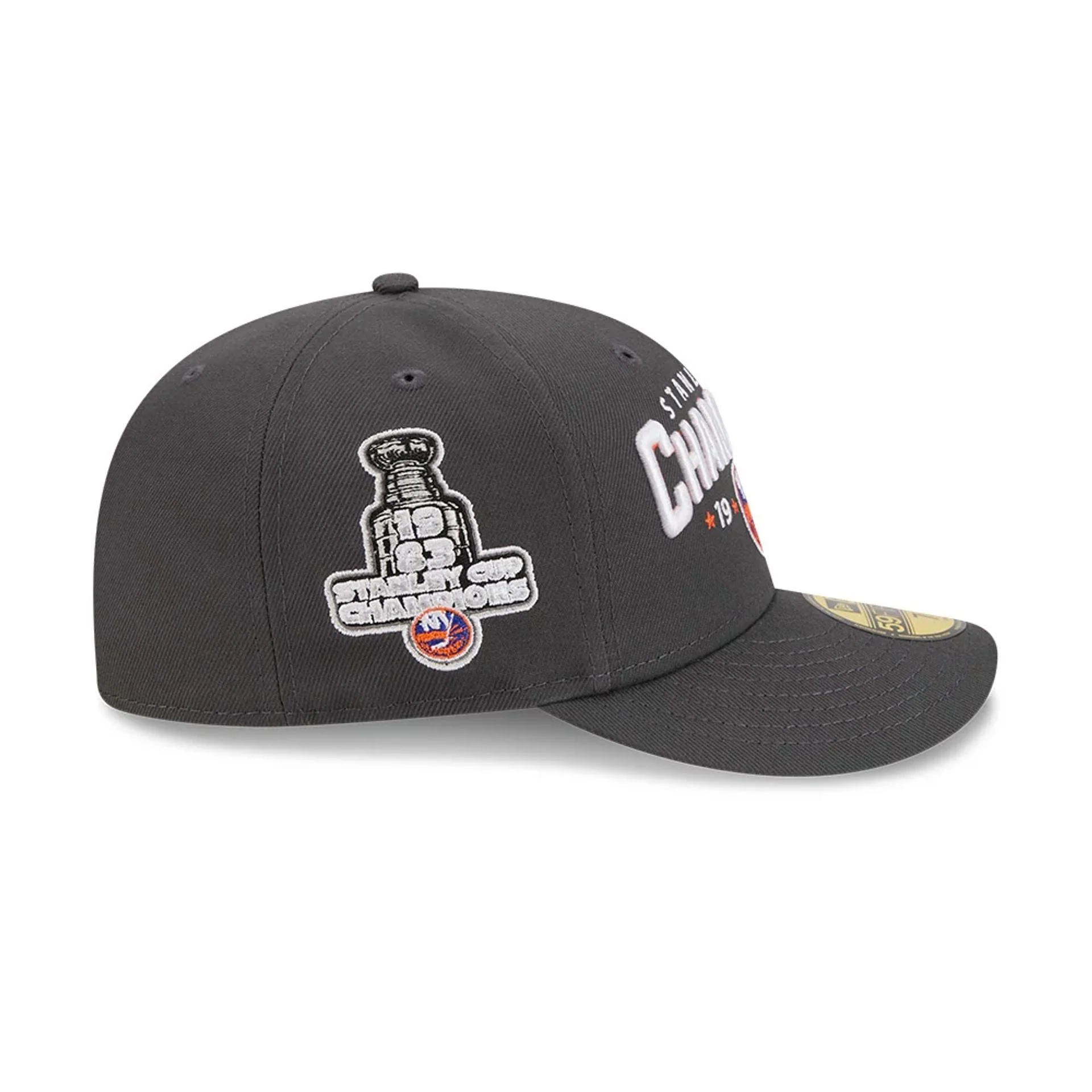 New York Islanders NHL Stanley Cup Champions Dark Grey 59FIFTY Fitted Cap - Image 5