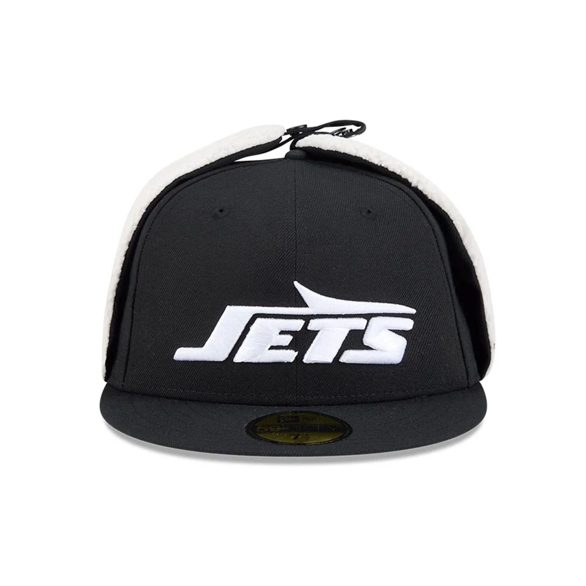 New York Jets NFL Classic Black Dogear 59FIFTY Fitted Cap - Image 3