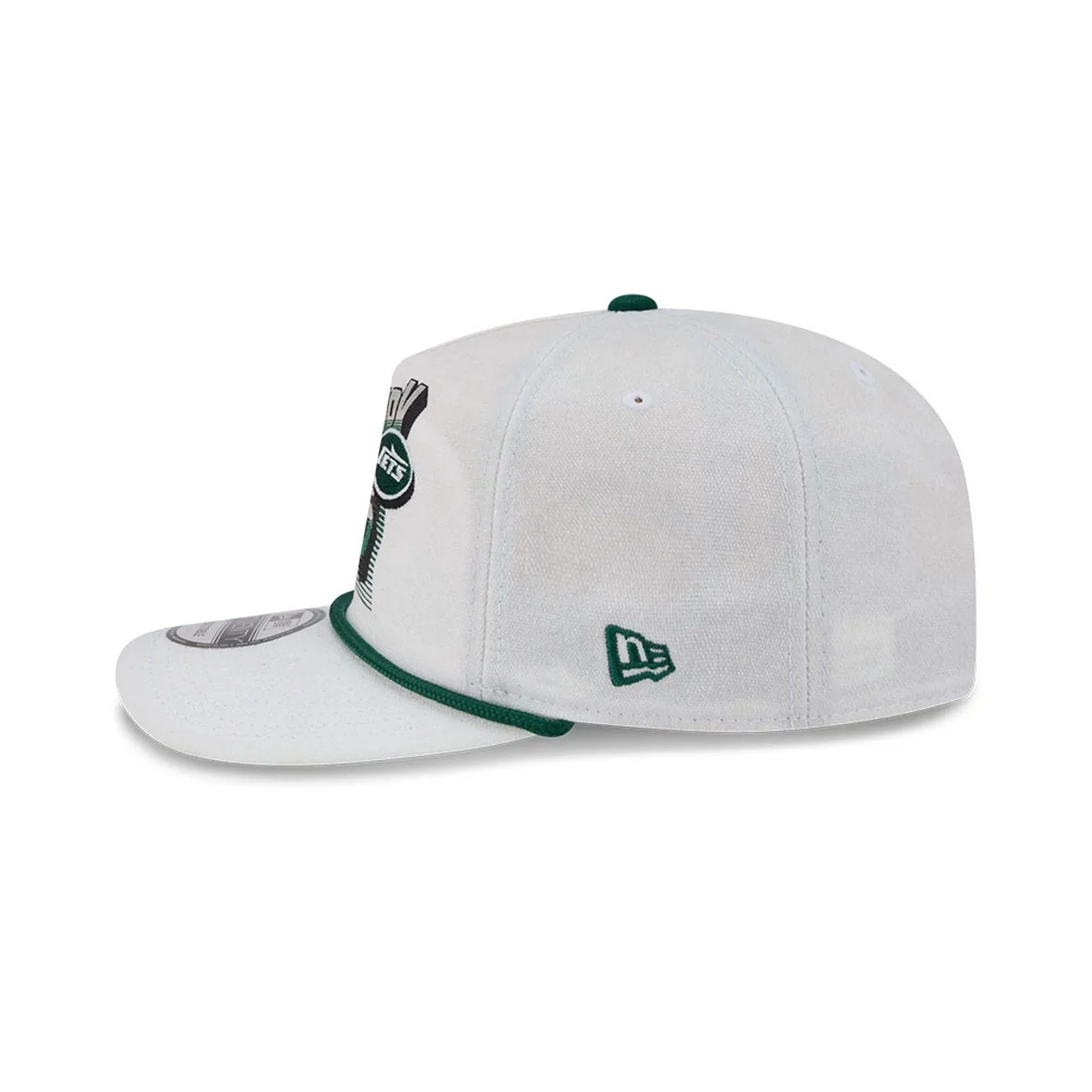 New York Jets NFL Duck Cloth White 19TWENTY Adjustable Cap - Image 5
