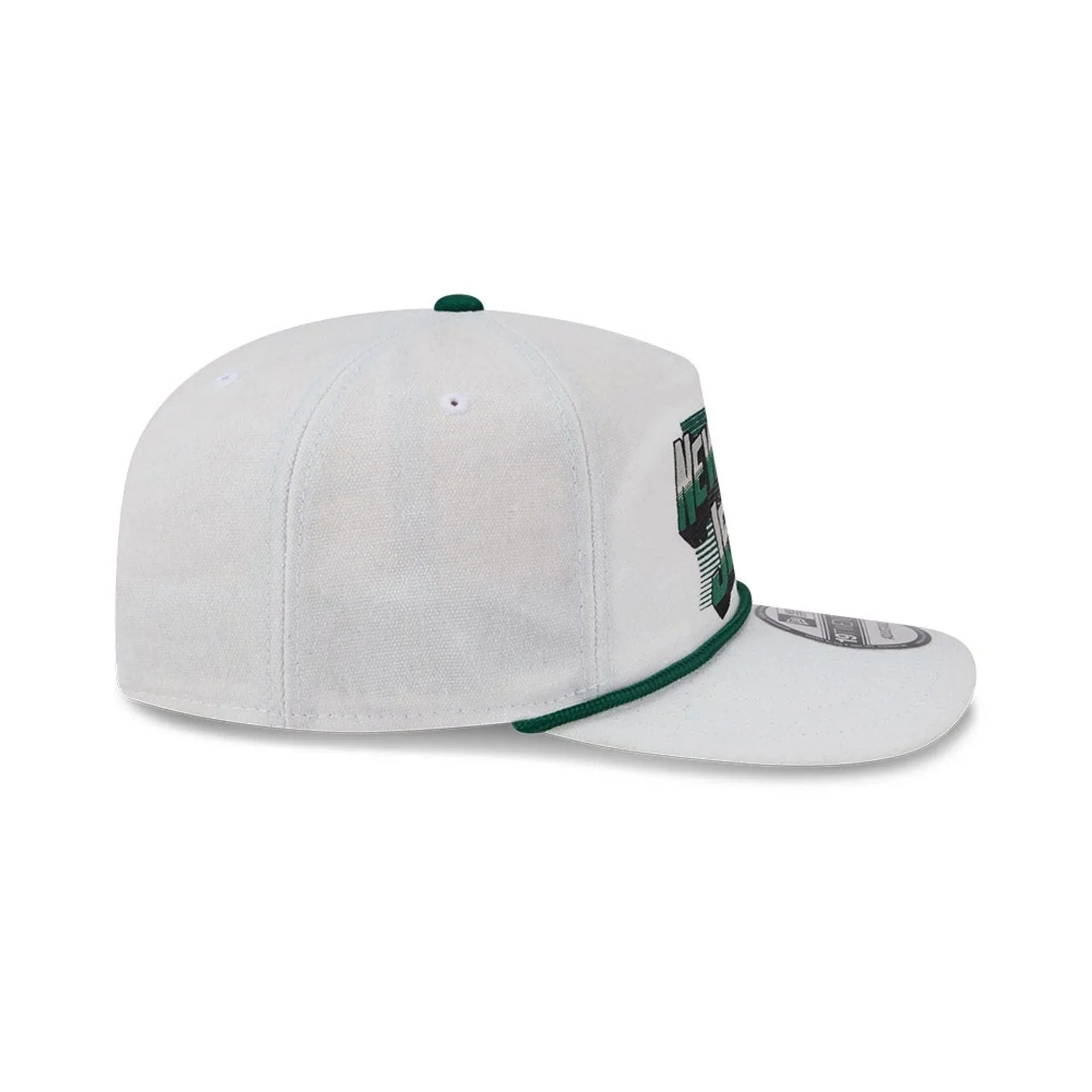 New York Jets NFL Duck Cloth White 19TWENTY Adjustable Cap - Image 6