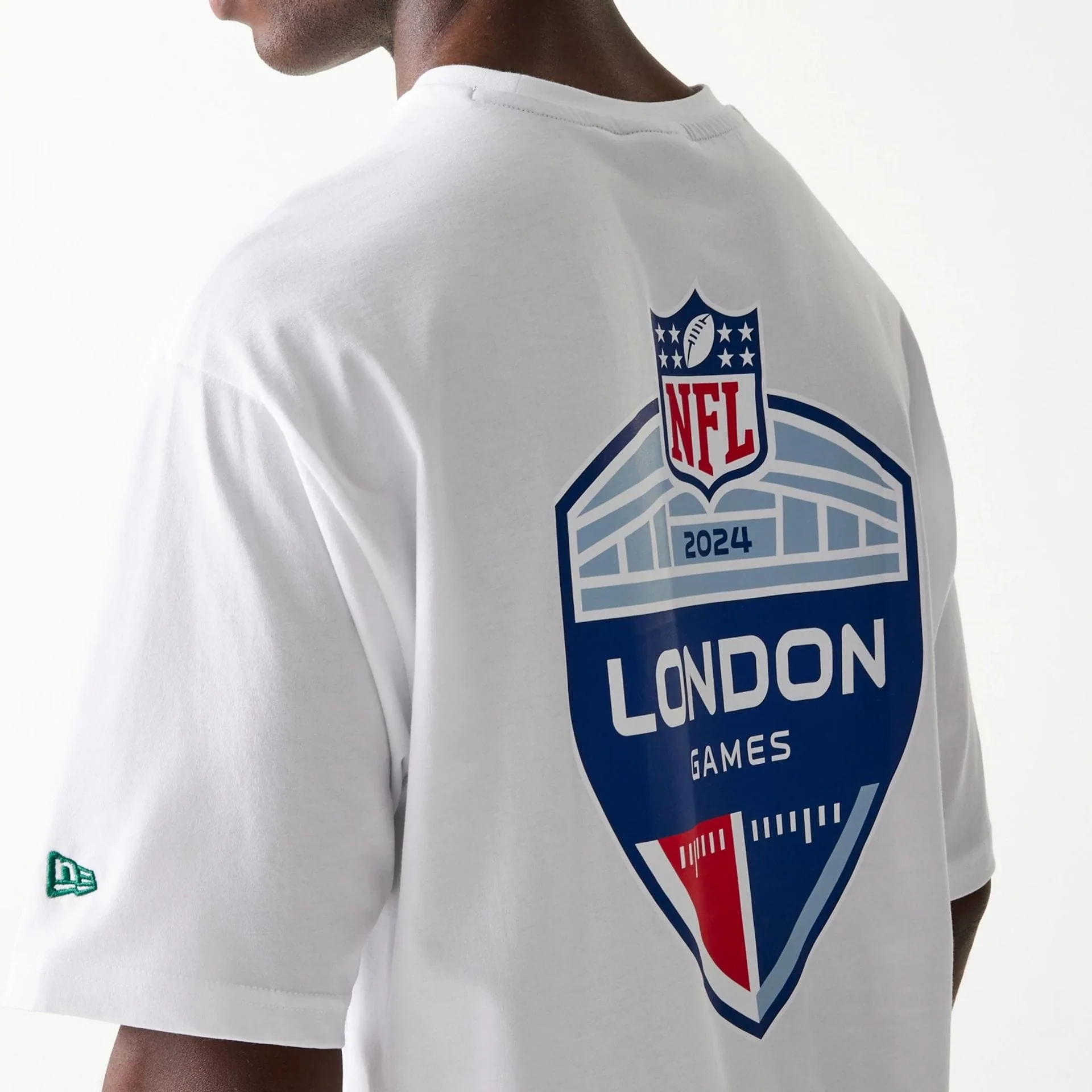 New York Jets NFL Games Collegiate White Oversized T-Shirt - Image 5
