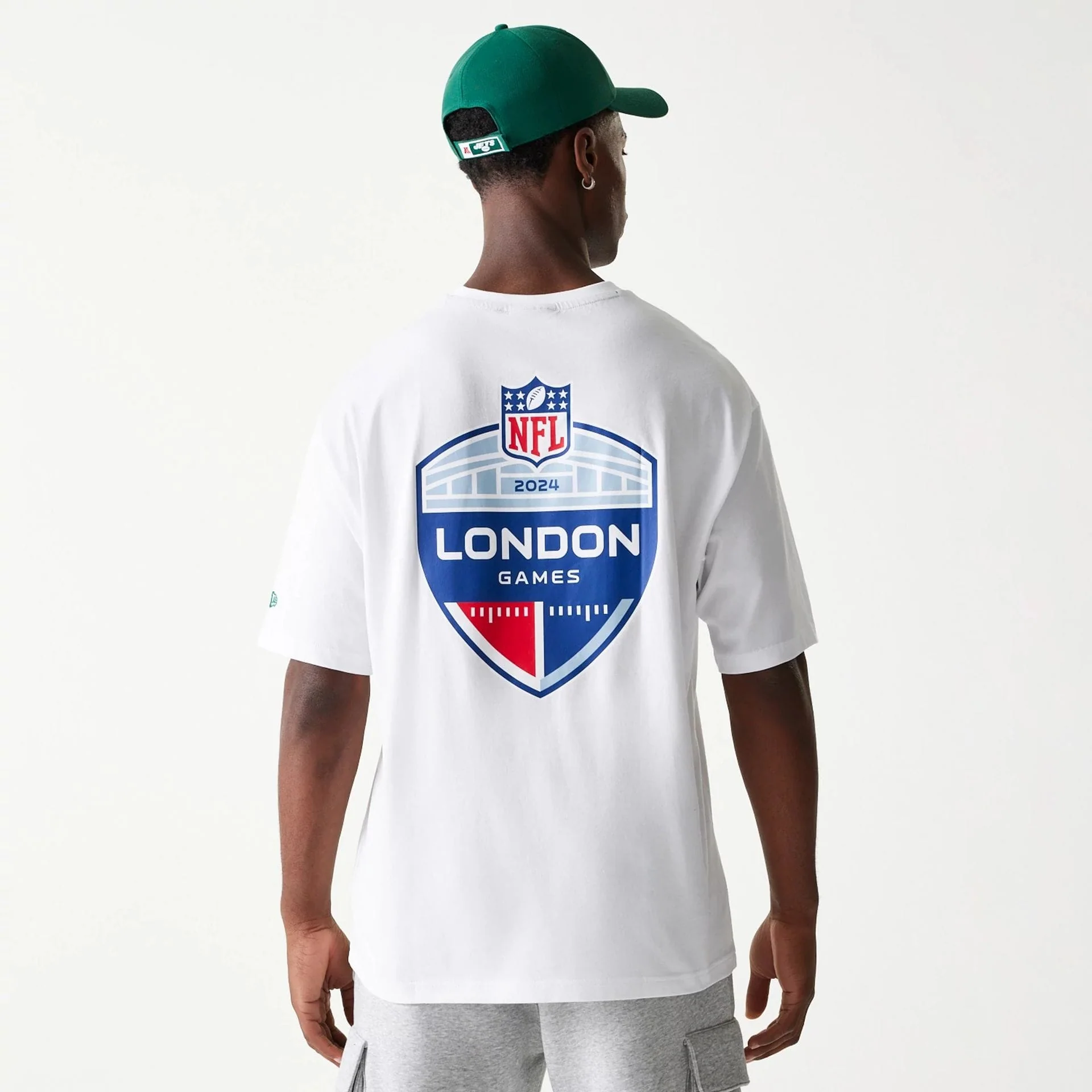 New York Jets NFL Games Collegiate White Oversized T-Shirt - Image 7