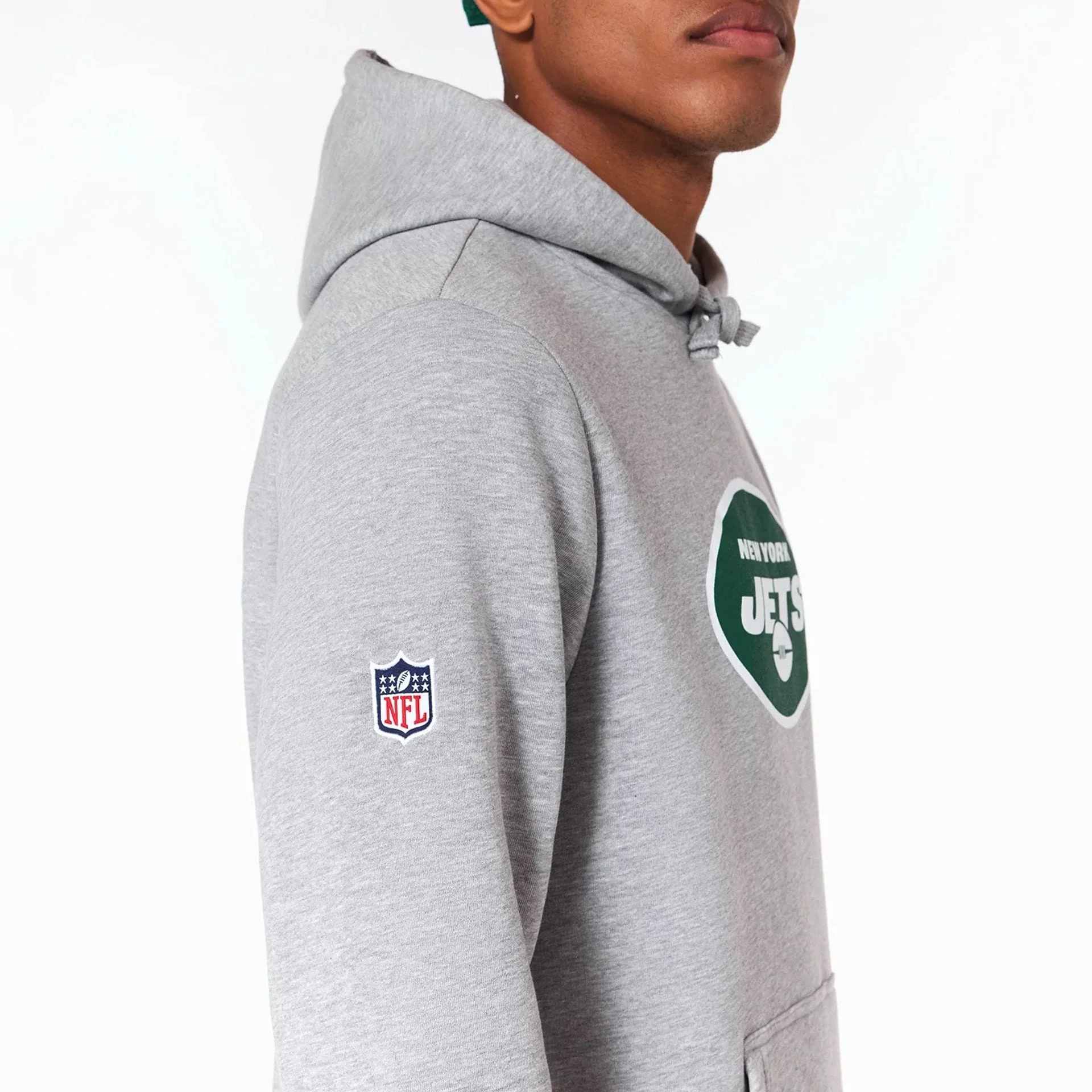 New York Jets NFL Grey Pullover Hoodie - Image 3