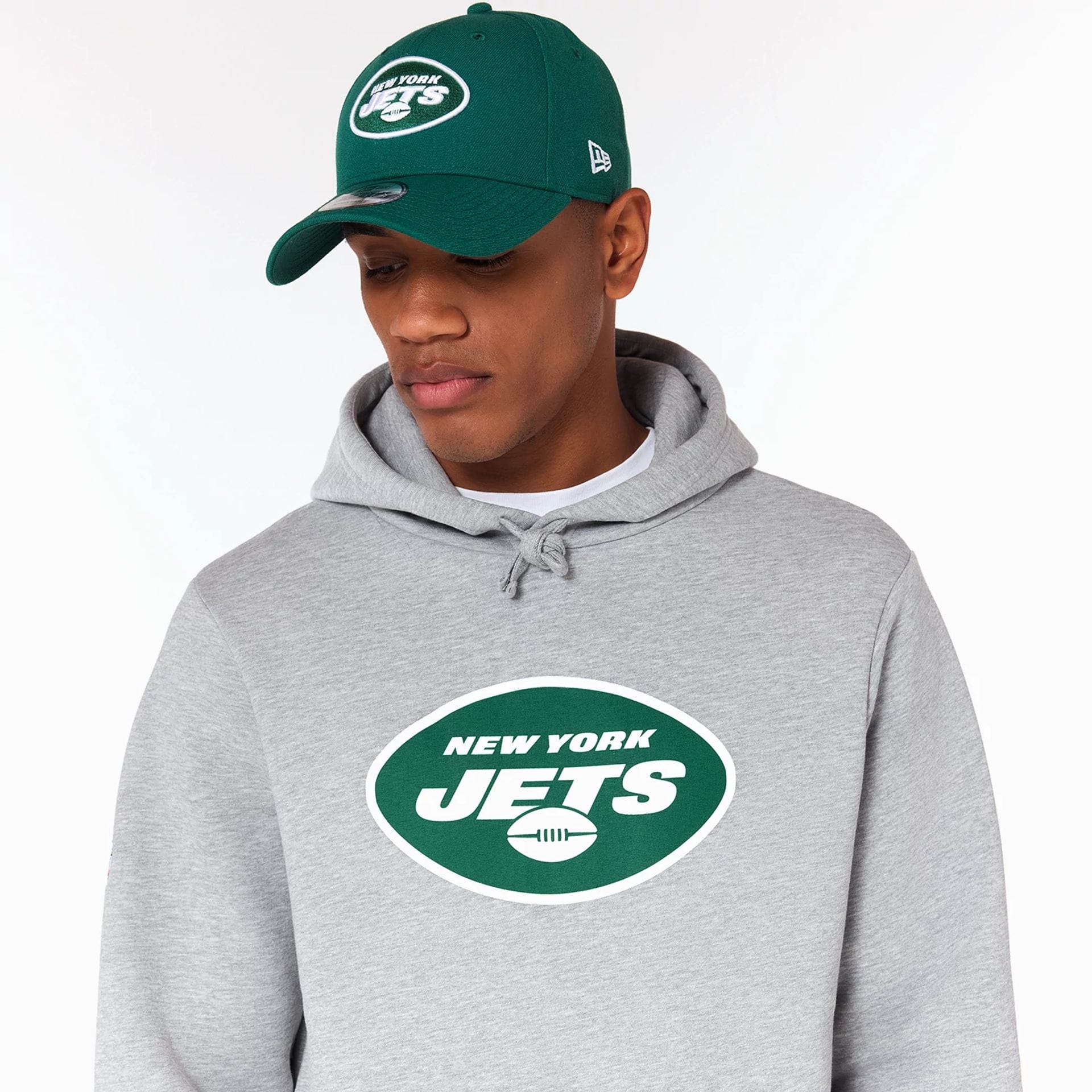 New York Jets NFL Grey Pullover Hoodie - Image 5